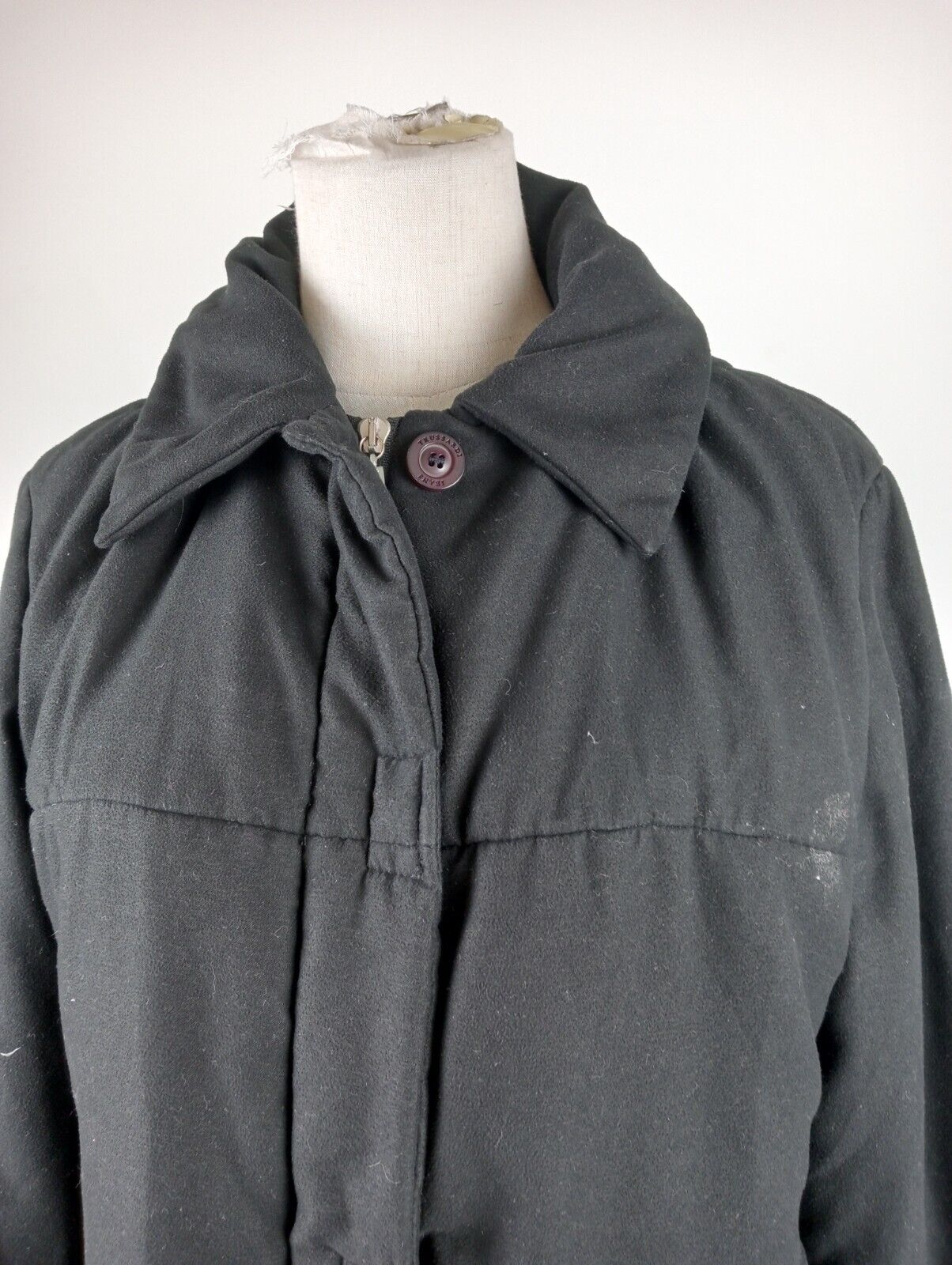 TRUSSARDI JEANS GIUBBINO DONNA Tg 42 IMBOTTITO WOMAN JACKET CASUAL VINTAGE