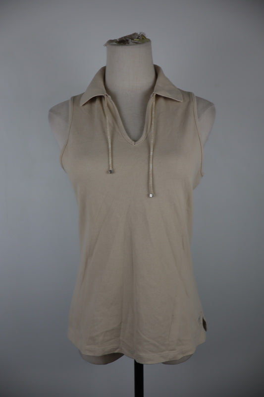 HENRY COTTON'S POLO SMANICATA MAGLIA DONNA 42 WOMAN SHIRT CASUAL VINTAGE COTONE
