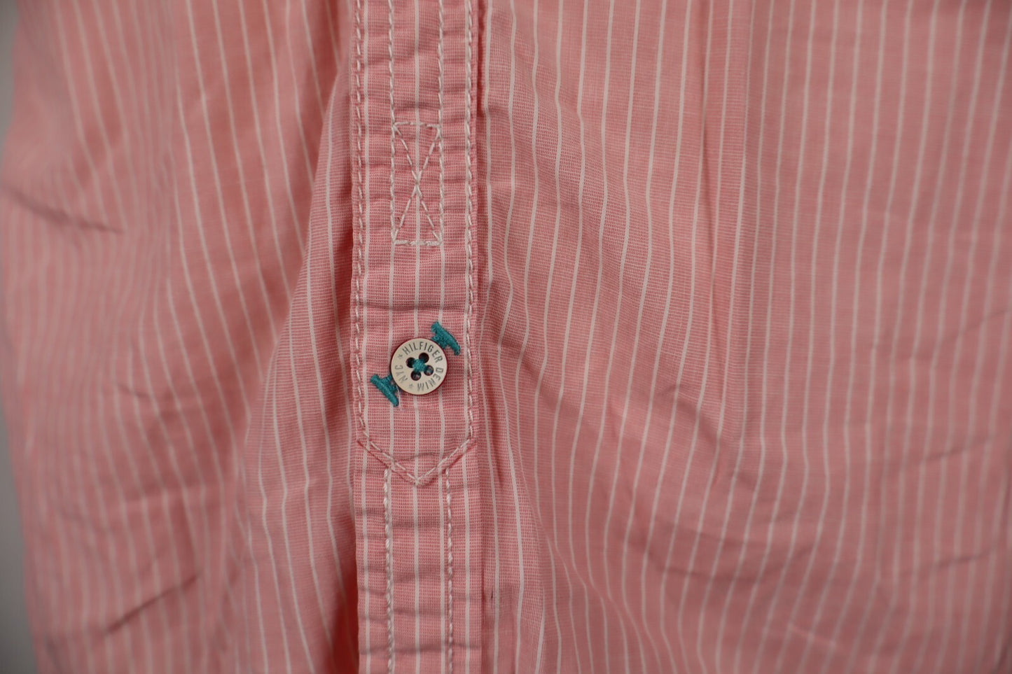 TOMMY HILFIGER DENIM CAMICIA UOMO COTONE TG M MAN CASUAL VINTAGE COTTON SHIRT