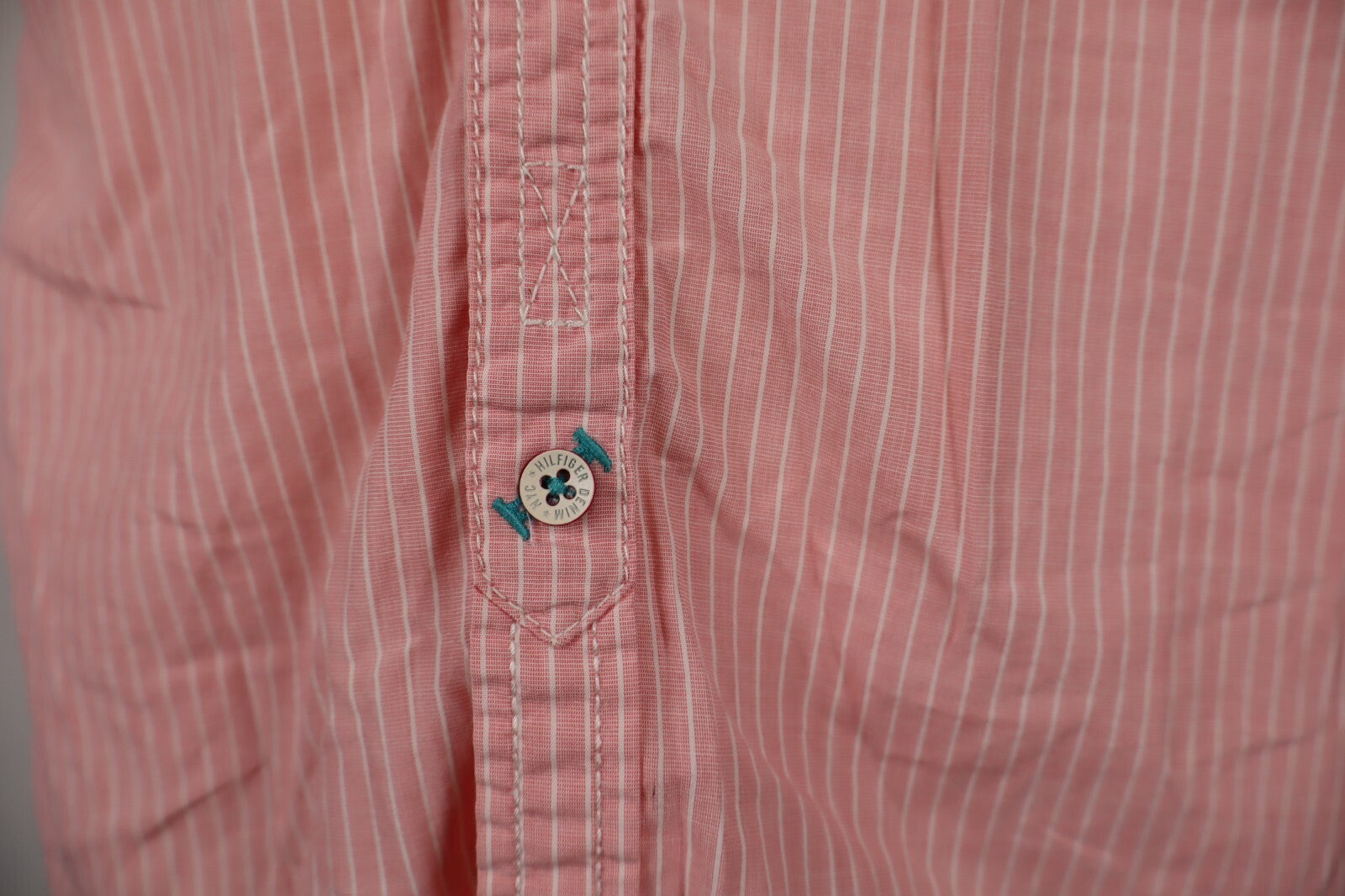 TOMMY HILFIGER DENIM CAMICIA UOMO COTONE TG M MAN CASUAL VINTAGE COTTON SHIRT