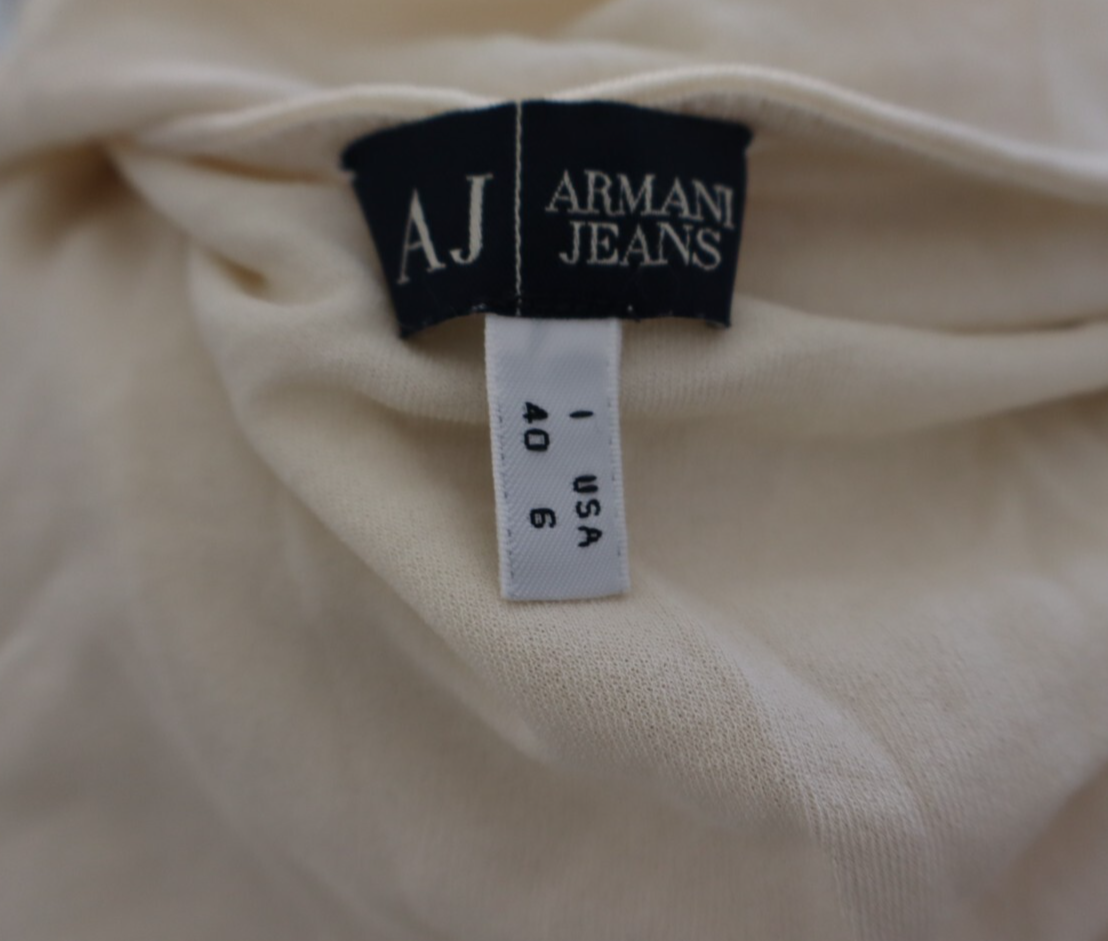 AJ ARMANI JEANS VESTITO DONNA TG. 40 WOMAN CASUAL VINTAGE DRESS ITALY SETA SILK