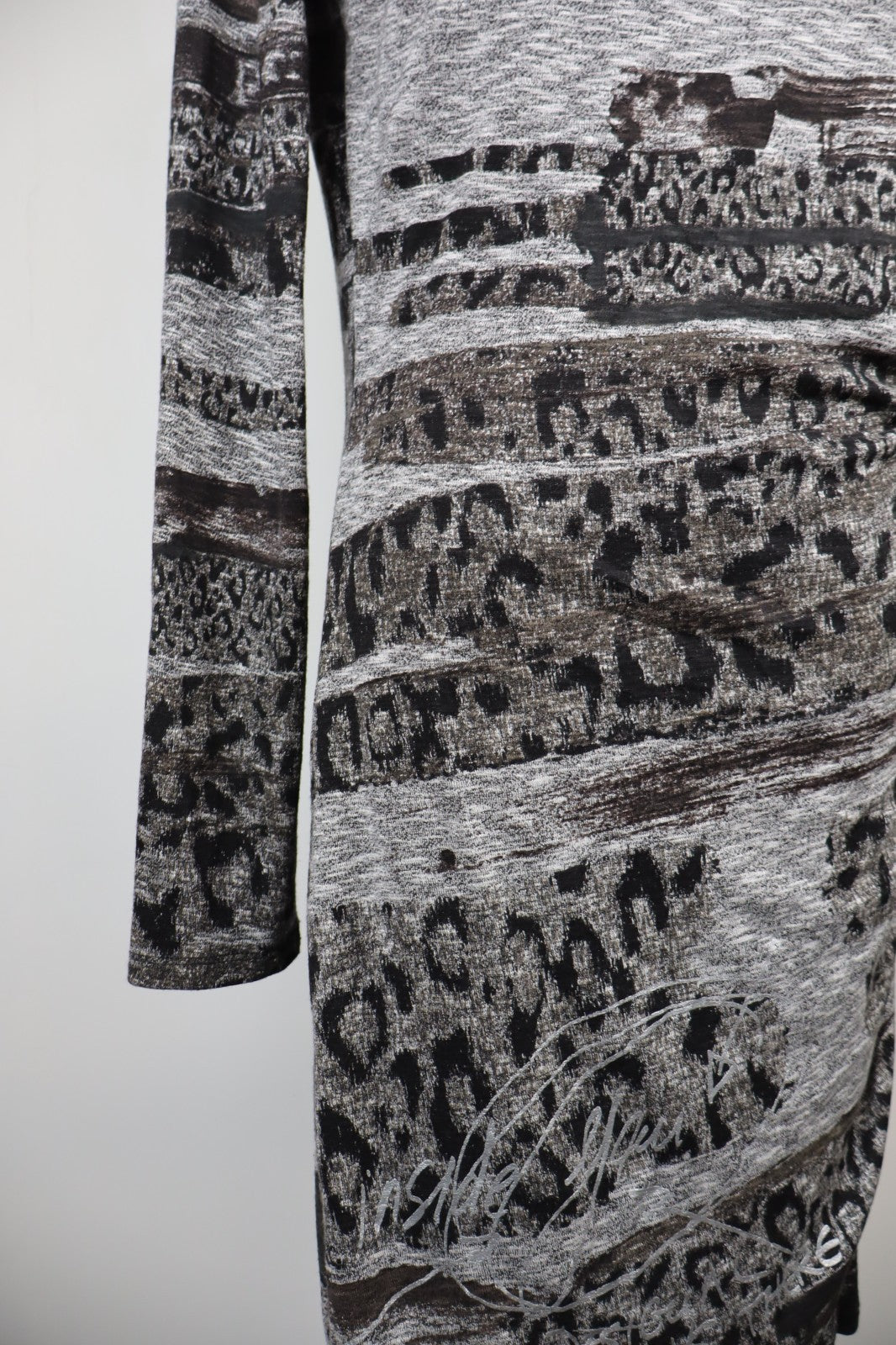 DESIGUAL VESTITO ABITO MANICHE LUNGHE DONNA TG. L WOMAN CASUAL VINTAGE DRESS