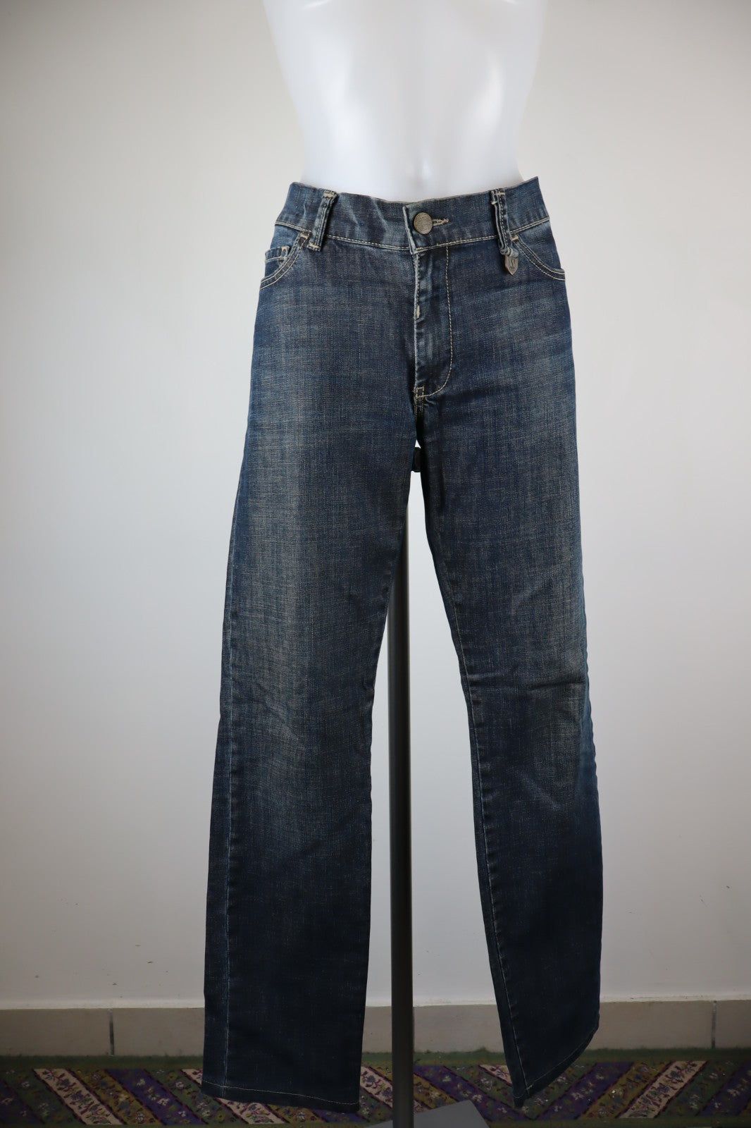 WEEKEND MAX MARA PANTALONE JEANS DONNA 46 SLIM WOMAN VINTAGE PANTS CASUAL DENIM