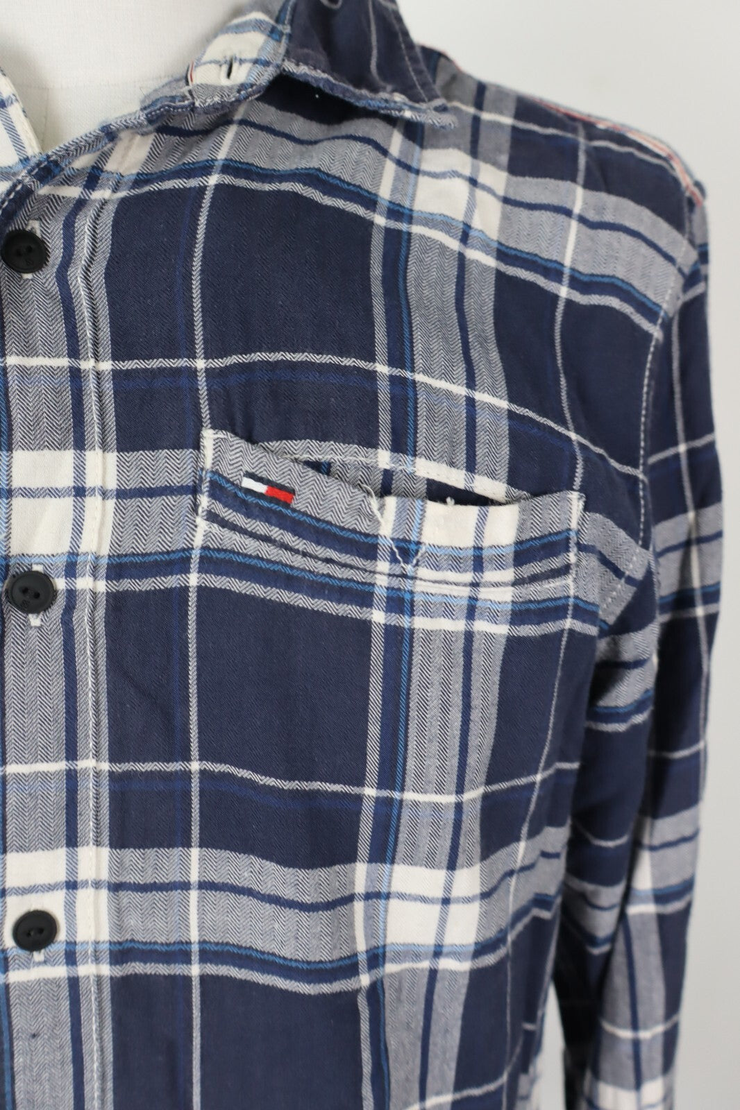 TOMMY HILFIGER CAMICIA UOMO TG. M MAN CASUAL VINTAGE SHIRT COTONE COTTON