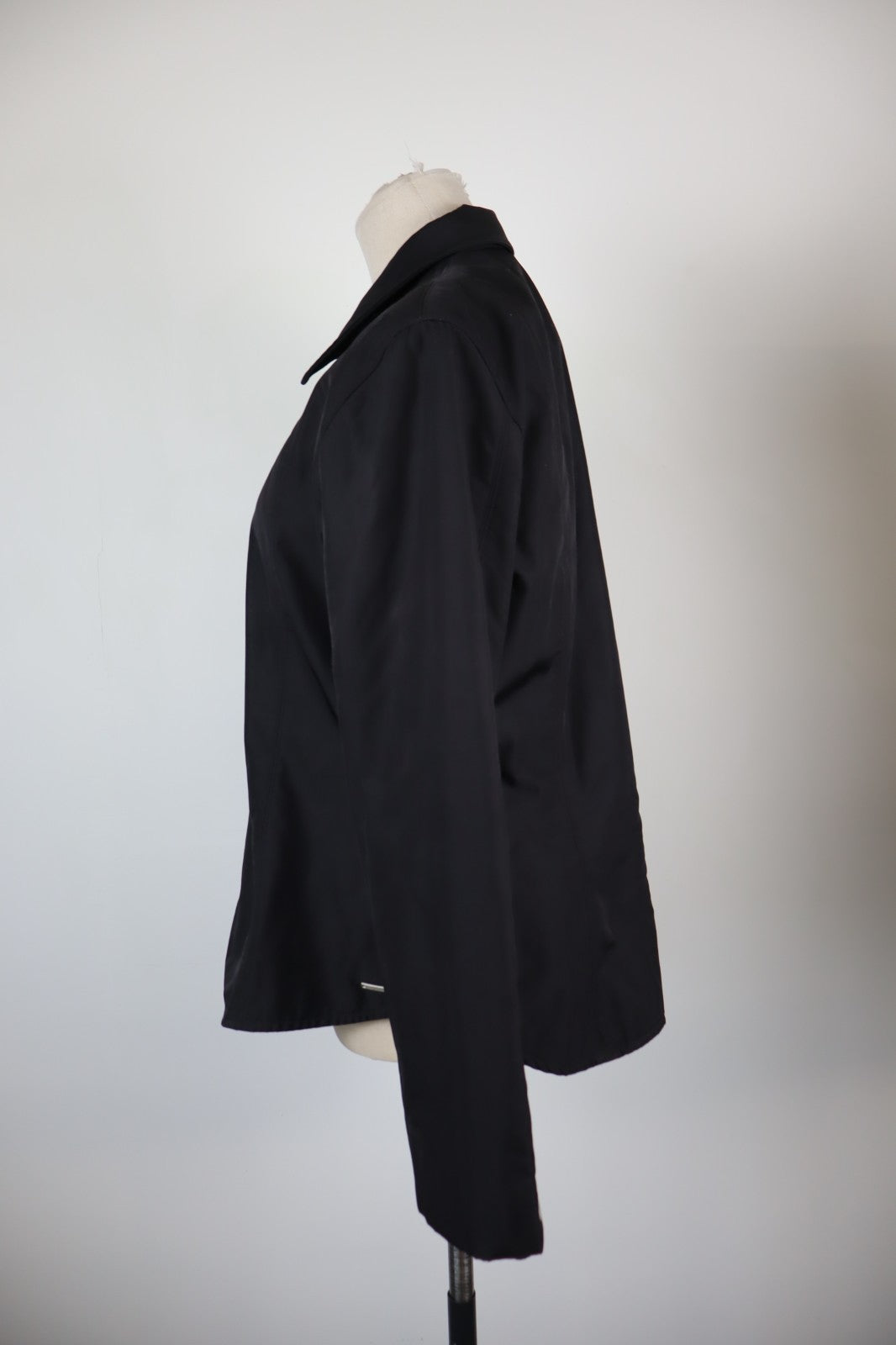 TRUSSARDI JEANS GIUBBINO LEGGERO DONNA Tg L WOMAN CASUAL VINTAGE JACKET ZIP LOGO