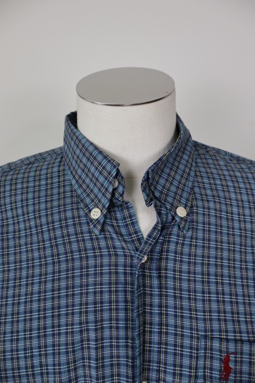 RALPH LAUREN CAMICIA UOMO COTONE TG. L MAN CASUAL VINTAGE COTTON SHIRT