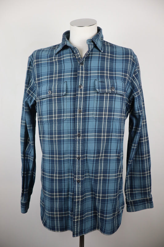 RALPH LAUREN RUGBY CAMICIA UOMO COTONE TG L MAN CASUAL VINTAGE COTTON SHIRT LOGO