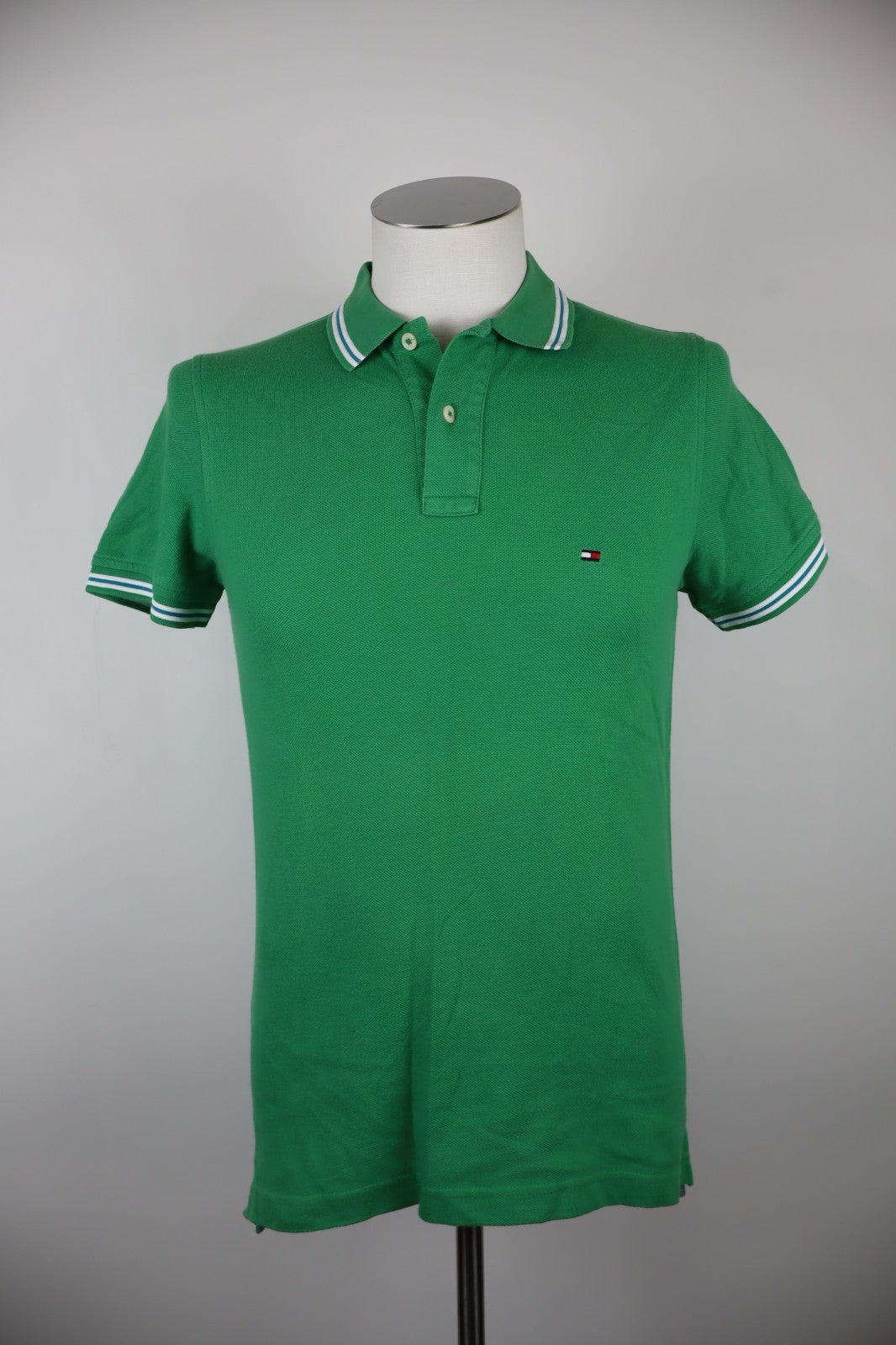 TOMMY HILFIGER  POLO UOMO MAN COTONE TG. S SLIM T-SHIRT CASUAL VINTAGE COTTON