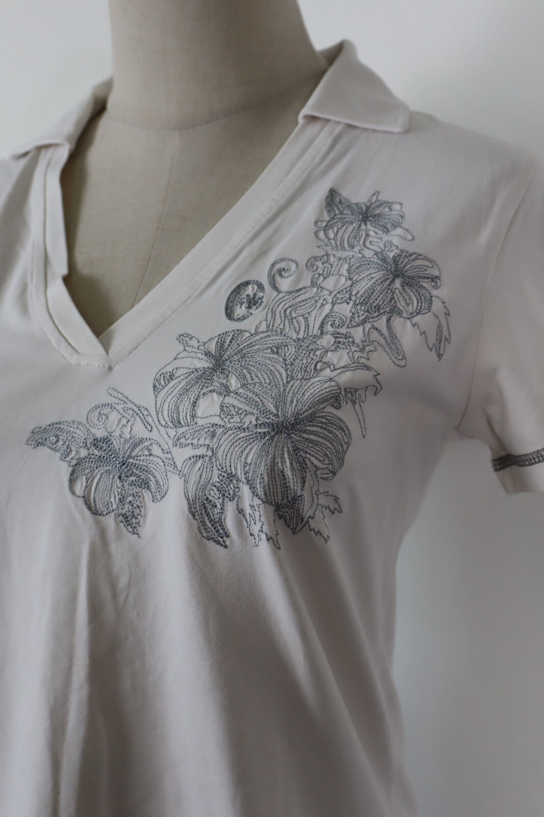 CONTE OF FLORENCE POLO MAGLIA DONNA TG L WOMAN CASUAL VINTAGE T-SHIRT COTONE