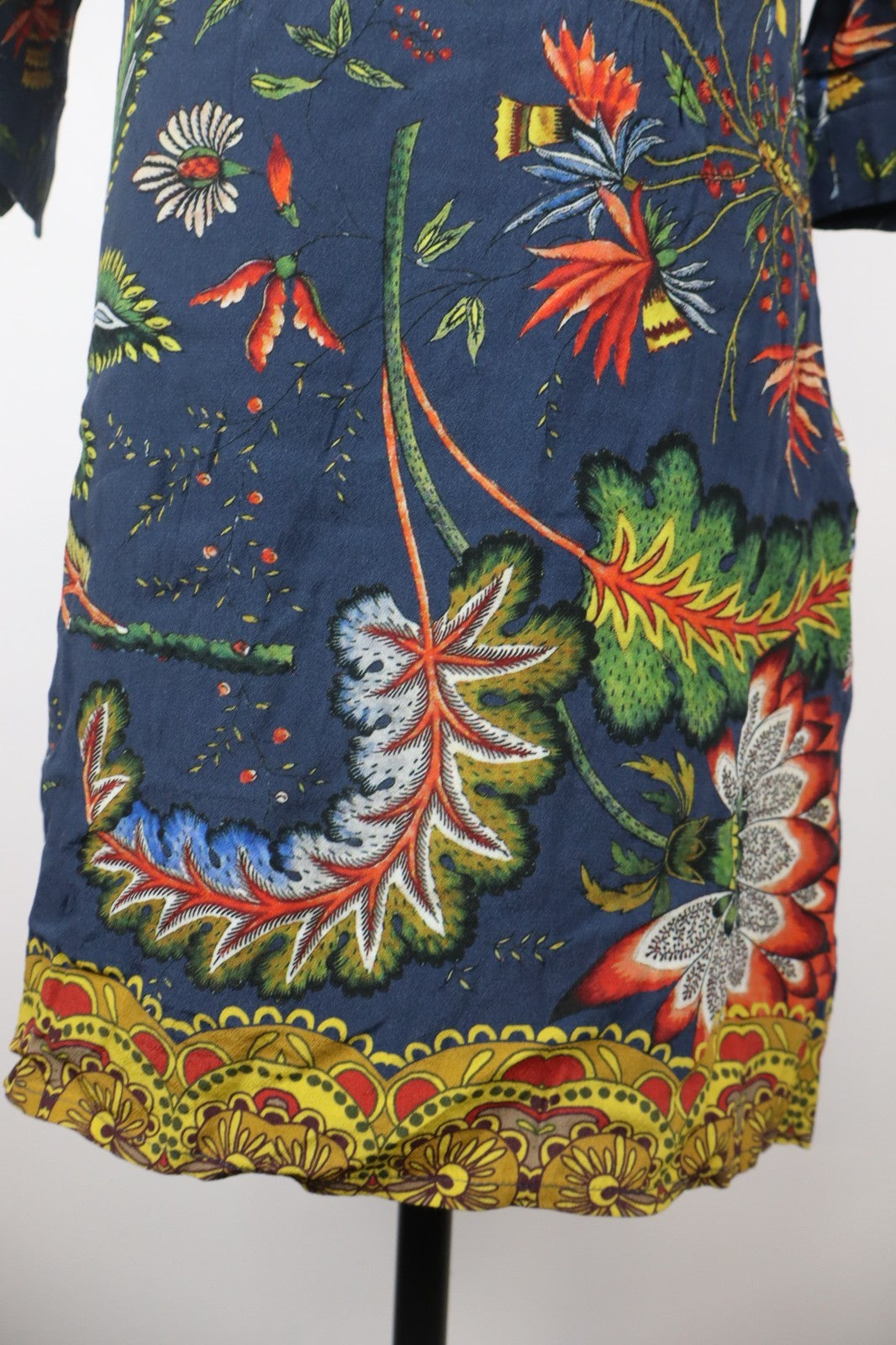 DESIGUAL VESTITO ABITO MANICA A 3/4 DONNA TG. 38  WOMAN CASUAL VINTAGE DRESS LOG