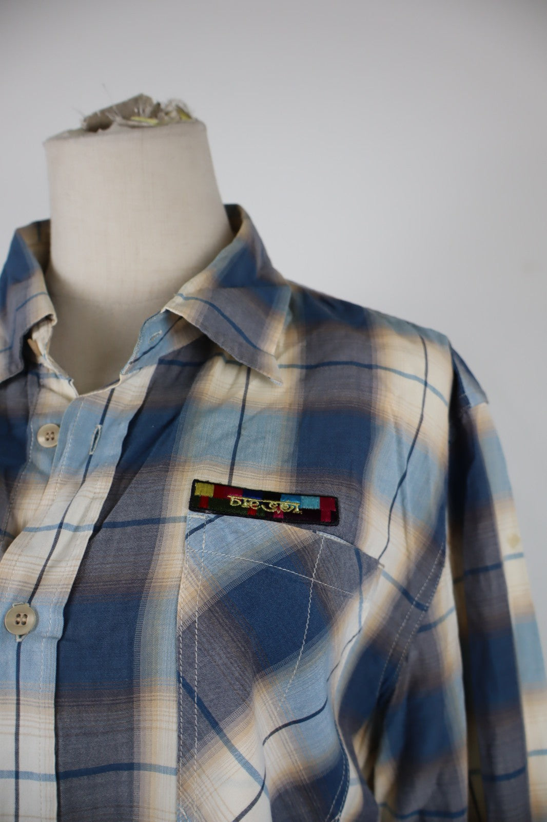 DIESEL CAMICIA  DONNA TG. XL WOMAN SHIRT CASUAL VINTAGE COTONE MANICHE LUNGHE