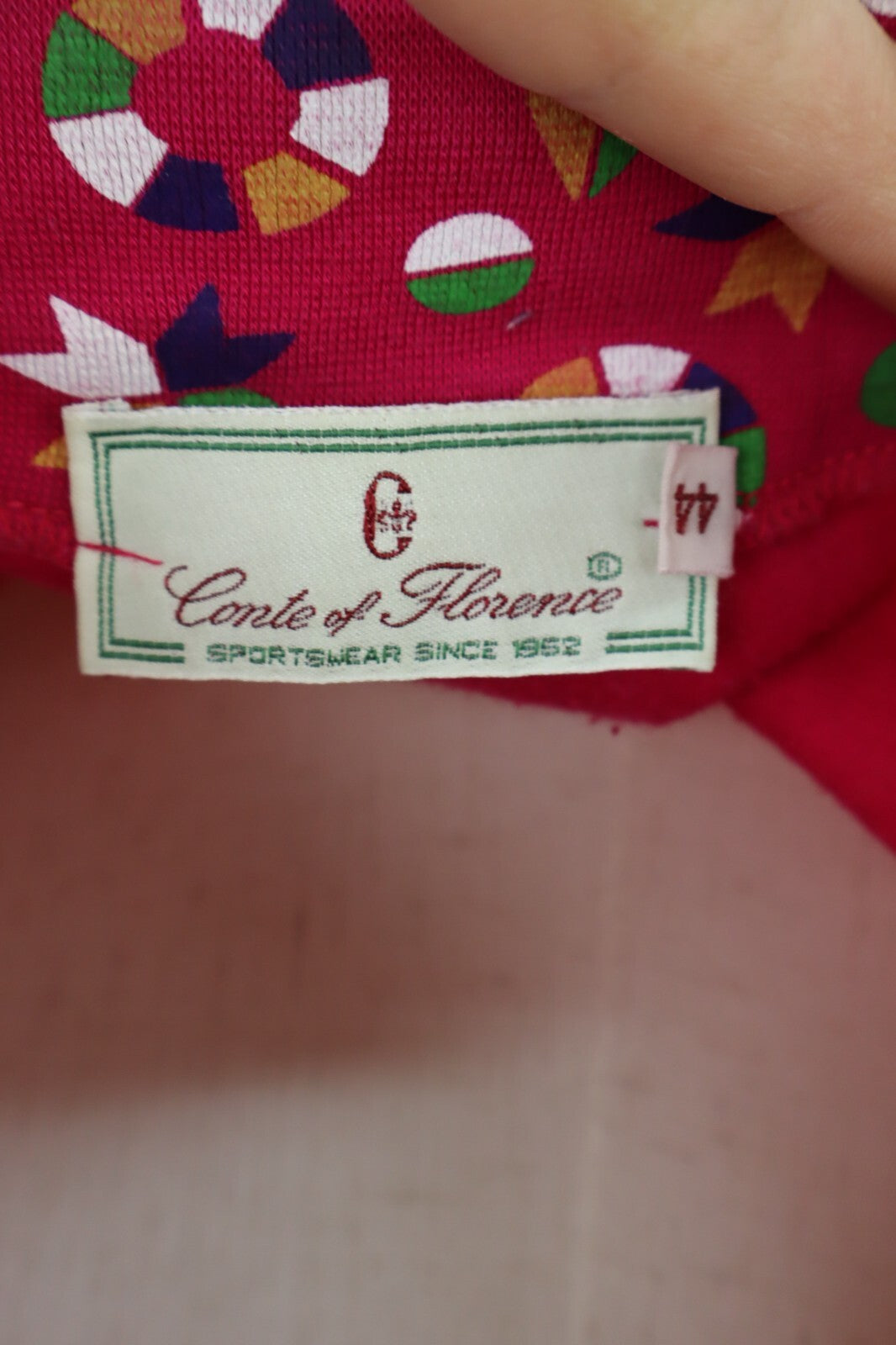 CONTE OF FLORENCE POLO MAGLIA DONNA TG 44 WOMAN CASUAL VINTAGE T-SHIRT CON ZIP