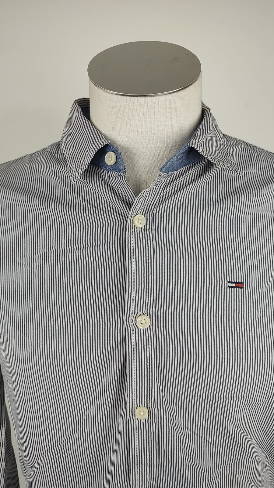 TOMMY HILFIGER CAMICIA UOMO TG. M MAN CASUAL VINTAGE SHIRT COTONE