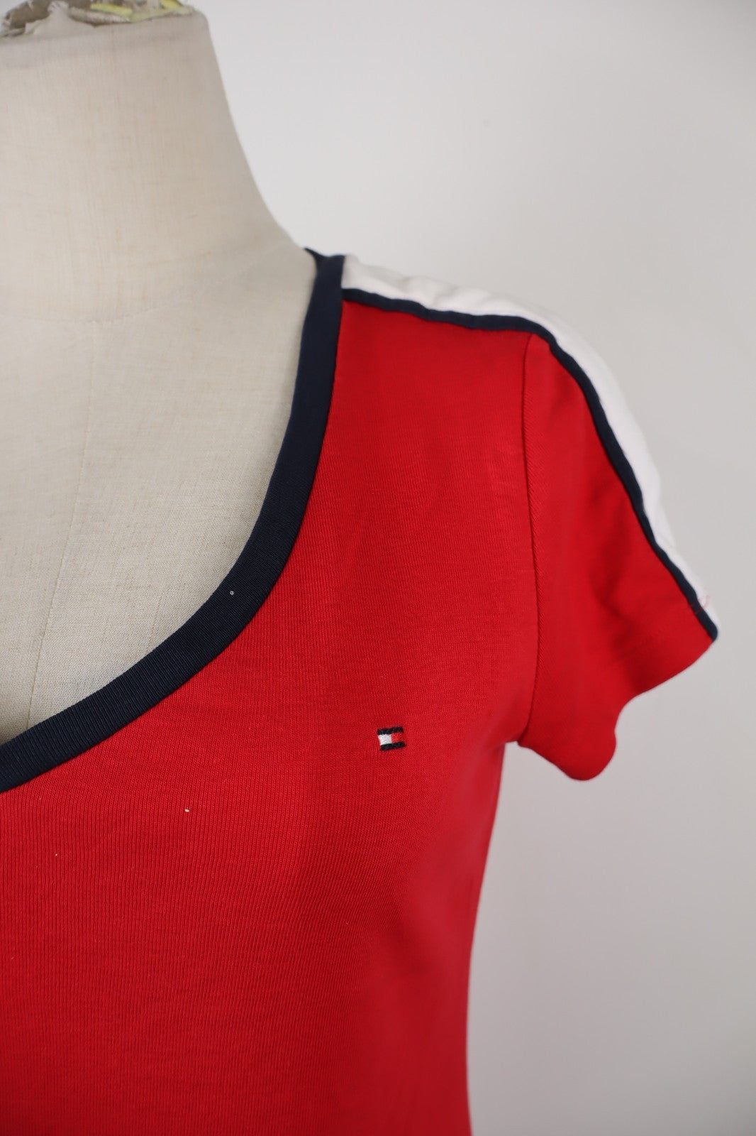 TOMMY HILFIGER MAGLIA COTONE DONNA TG. S WOMAN CASUAL VINTAGE T-SHIRT COTTON