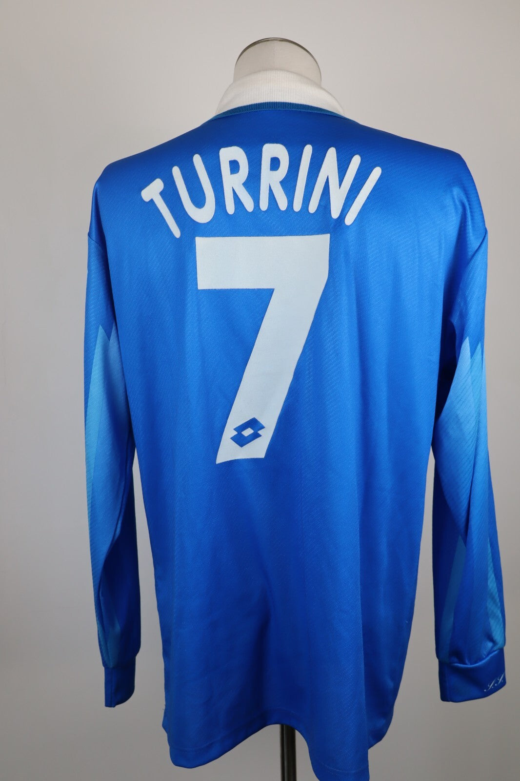 LOTTO NAPOLI TURRINI N 7 MAGLIA CALCIO UOMO TG XL JERSEY SOCCER MATCH WORN 96/97