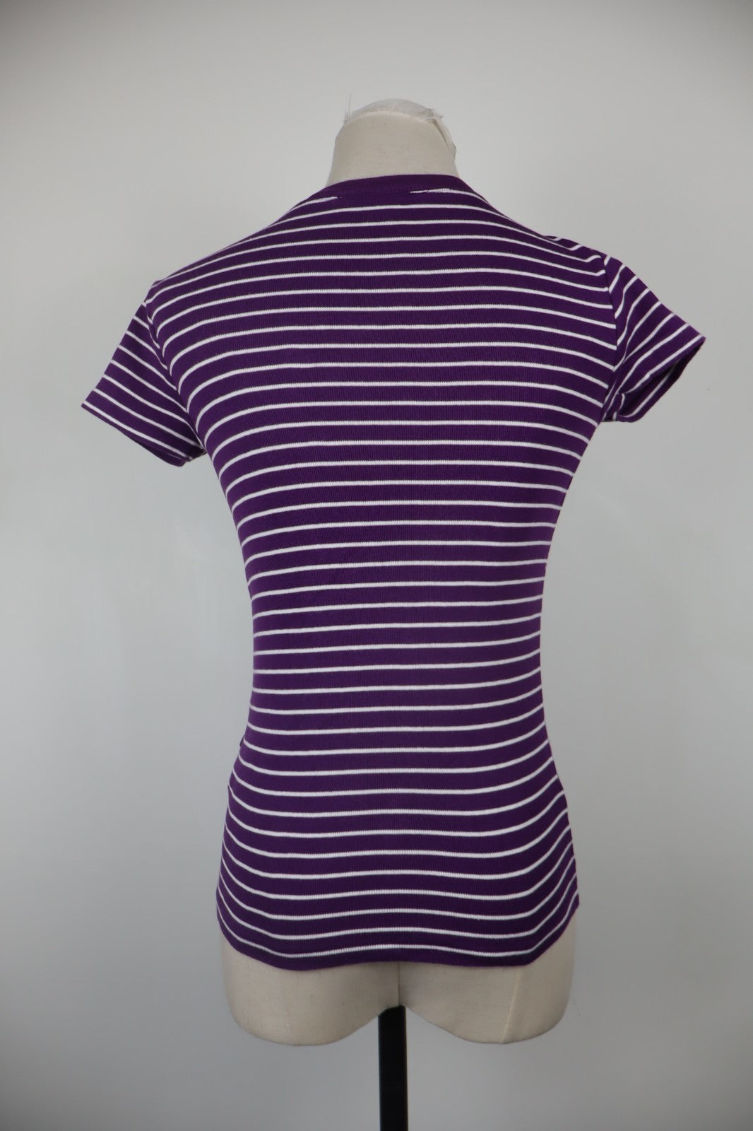 RALPH LAUREN SPORT DONNA MAGLIA COTONE XS WOMAN COTTON SHIRT CASUAL VINTAGE LOGO