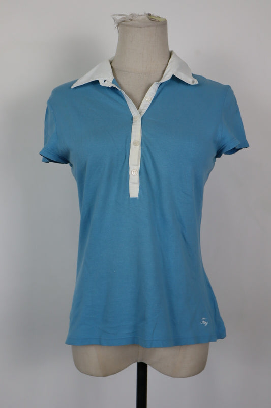 FAY POLO DONNA COTONE TG. L WOMAN COTTON T-SHIRT CASUAL VINTAGE