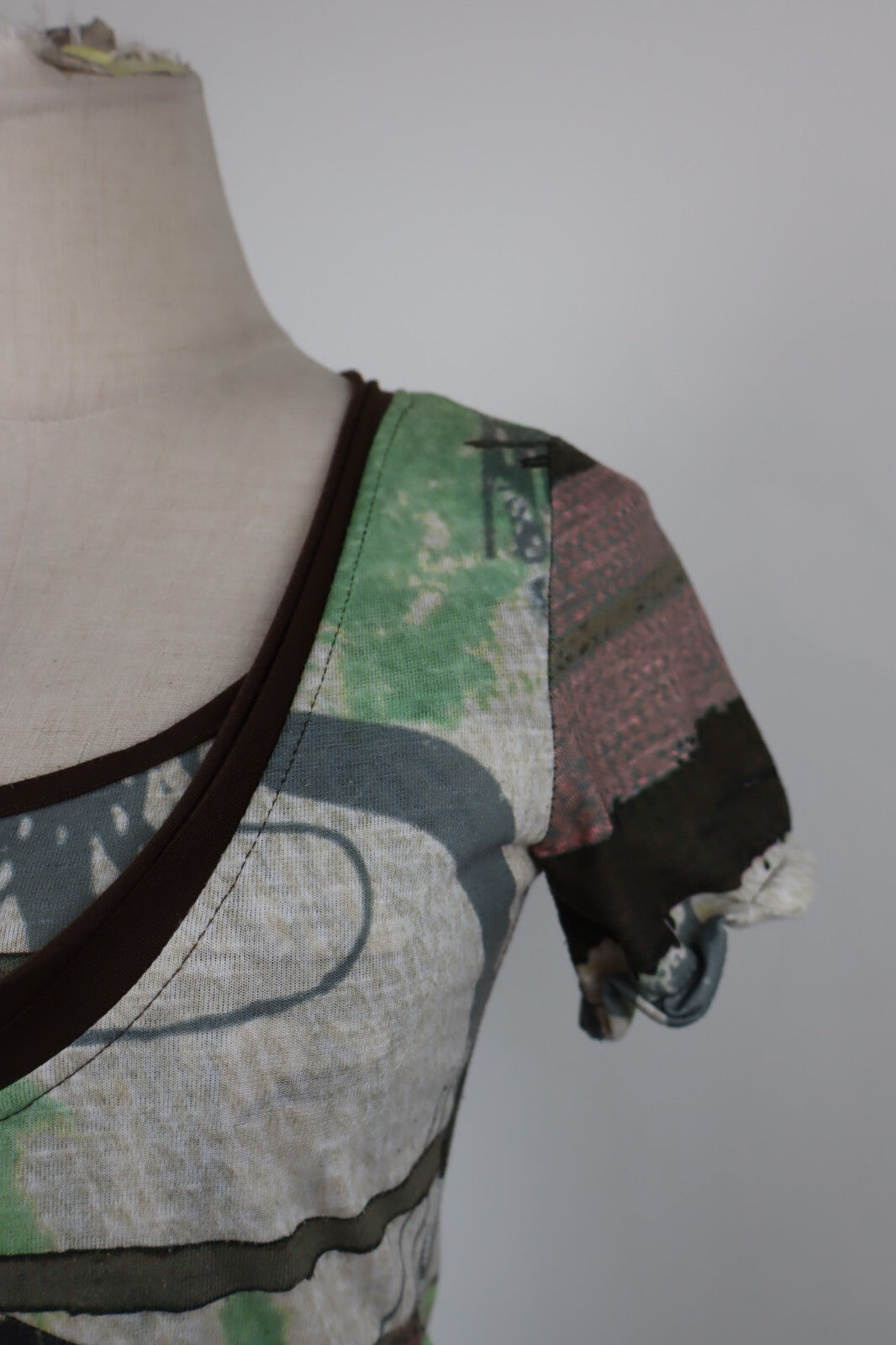 DESIGUAL VESTITO ABITO MEZZE MANICHE DONNA TG. S WOMAN CASUAL VINTAGE DRESS