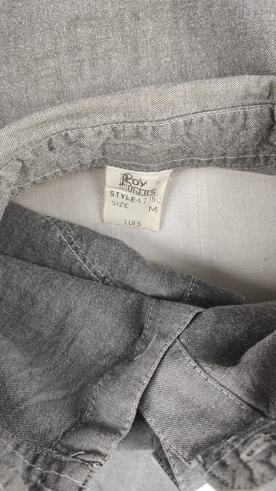 ROY ROGER'S CAMICIA UOMO TG M MAN CASUAL VINTAGE SHIRT COTONE COTTON