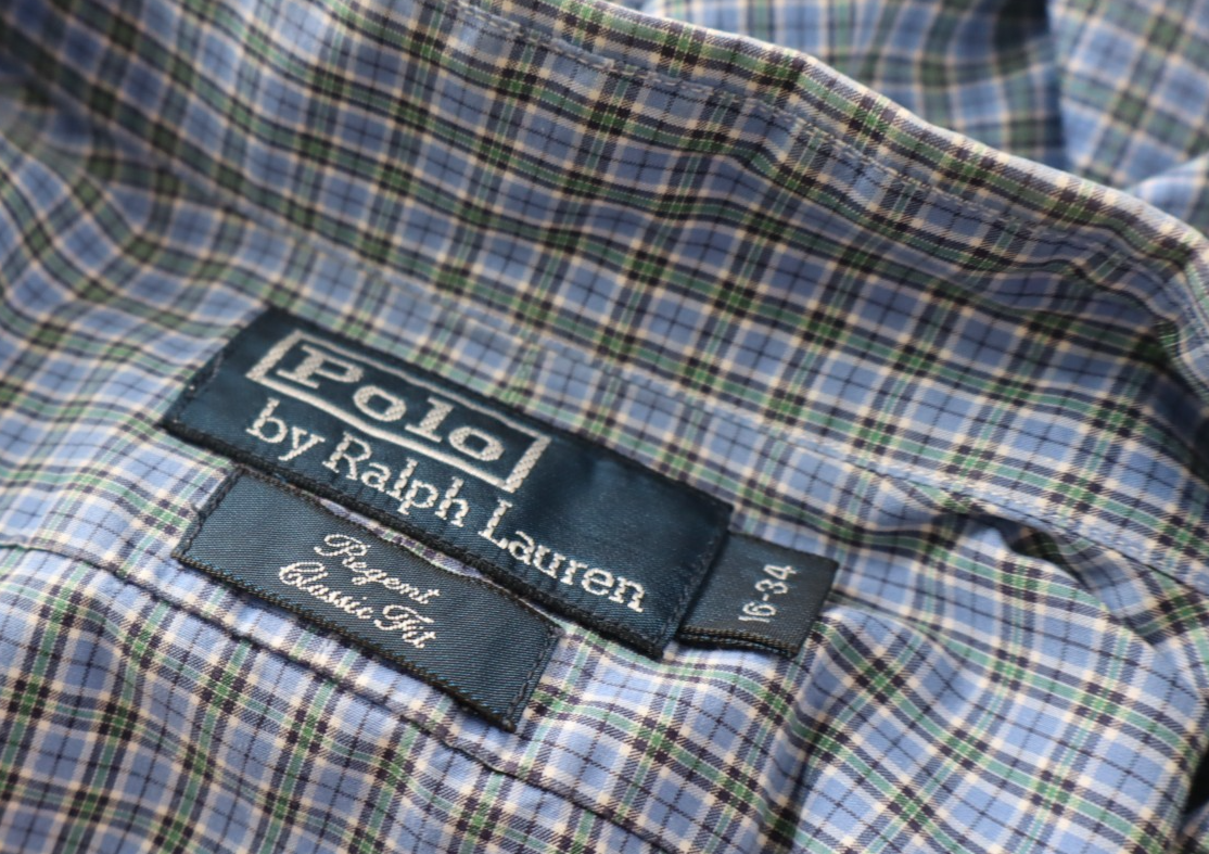 POLO RALPH LAUREN CAMICIA UOMO COTONE 16 34 MAN CASUAL VINTAGE COTTON SHIRT LOGO
