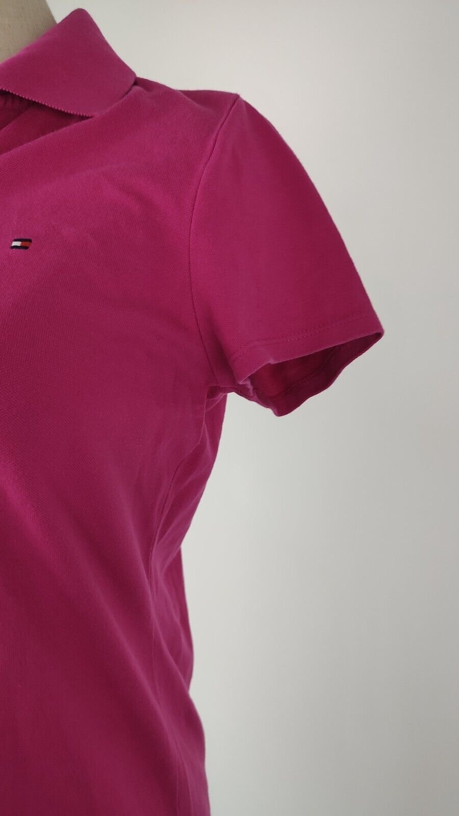 TOMMY HILFIGER POLO MAGLIA DONNA COTONE TG. S WOMAN COTTON SHIRT CASUAL VINTAGE