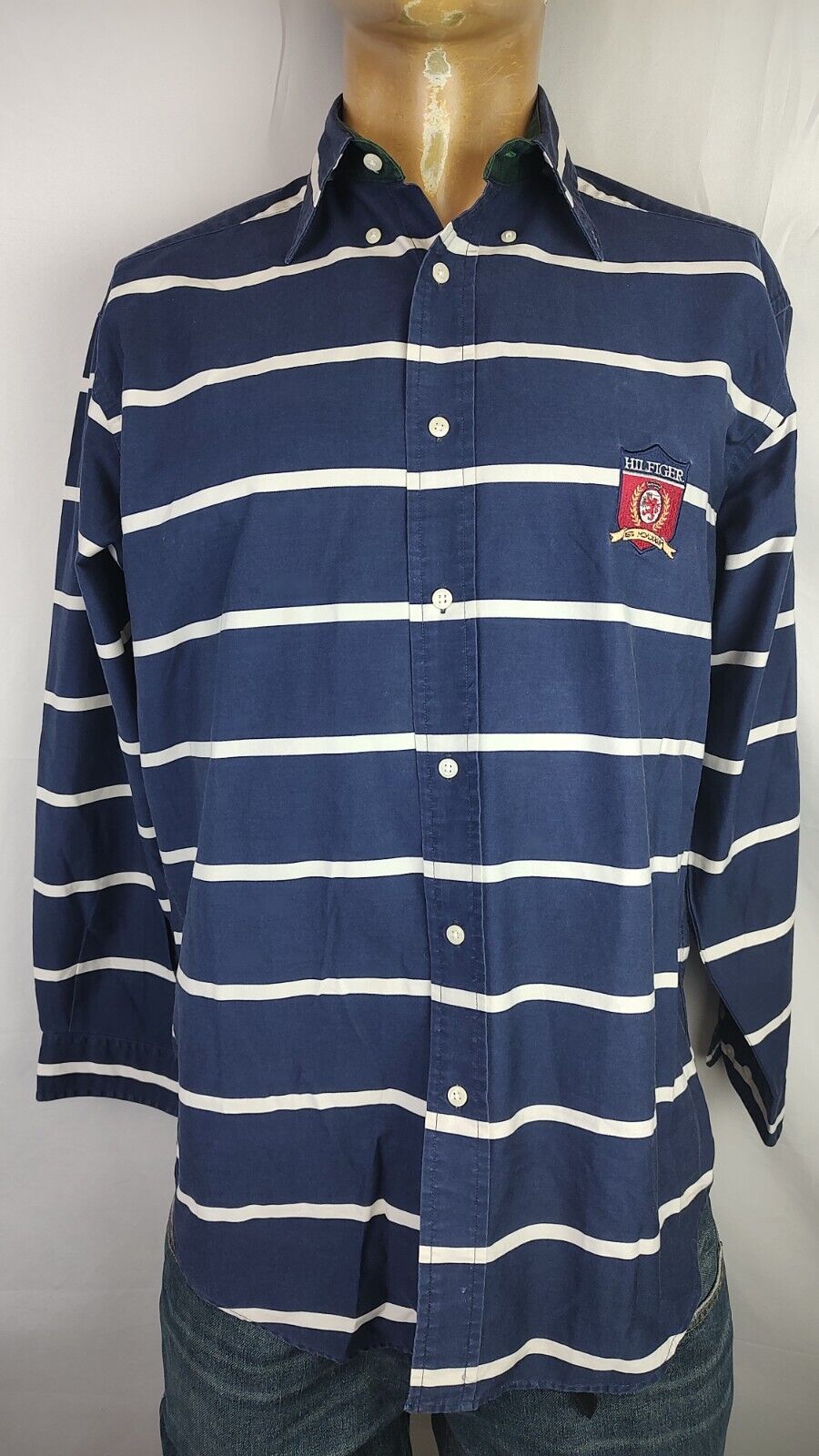 TOMMY HILFIGER CAMICIA UOMO TG. Small MAN CASUAL SHIRT VINTAGE SHIRT