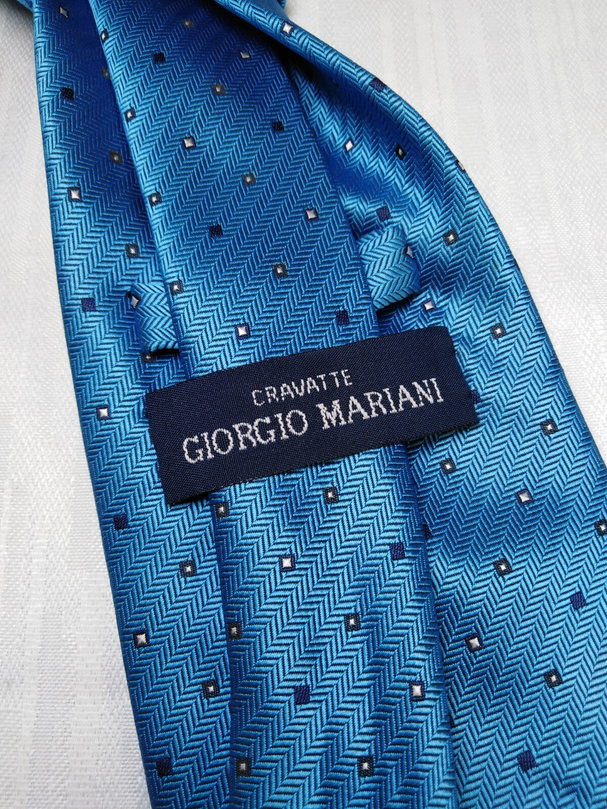 GIORGIO MARIANI 100% SILK TIE SETA CRAVATTA NECKTIE MADE  ITALY SELF TIPPED