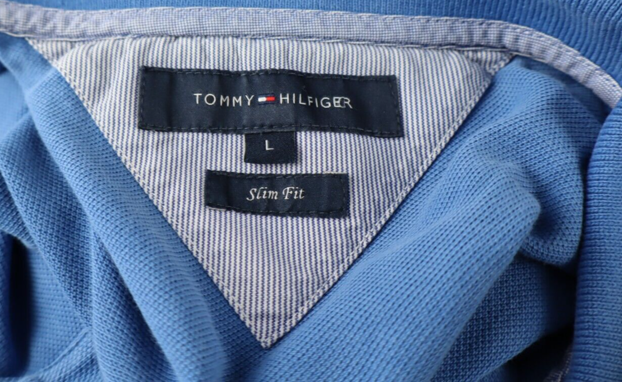TOMMY HILFIGER MAGLIA POLO UOMO TG. L MAN POLO SHIRT CASUAL VINTAGE