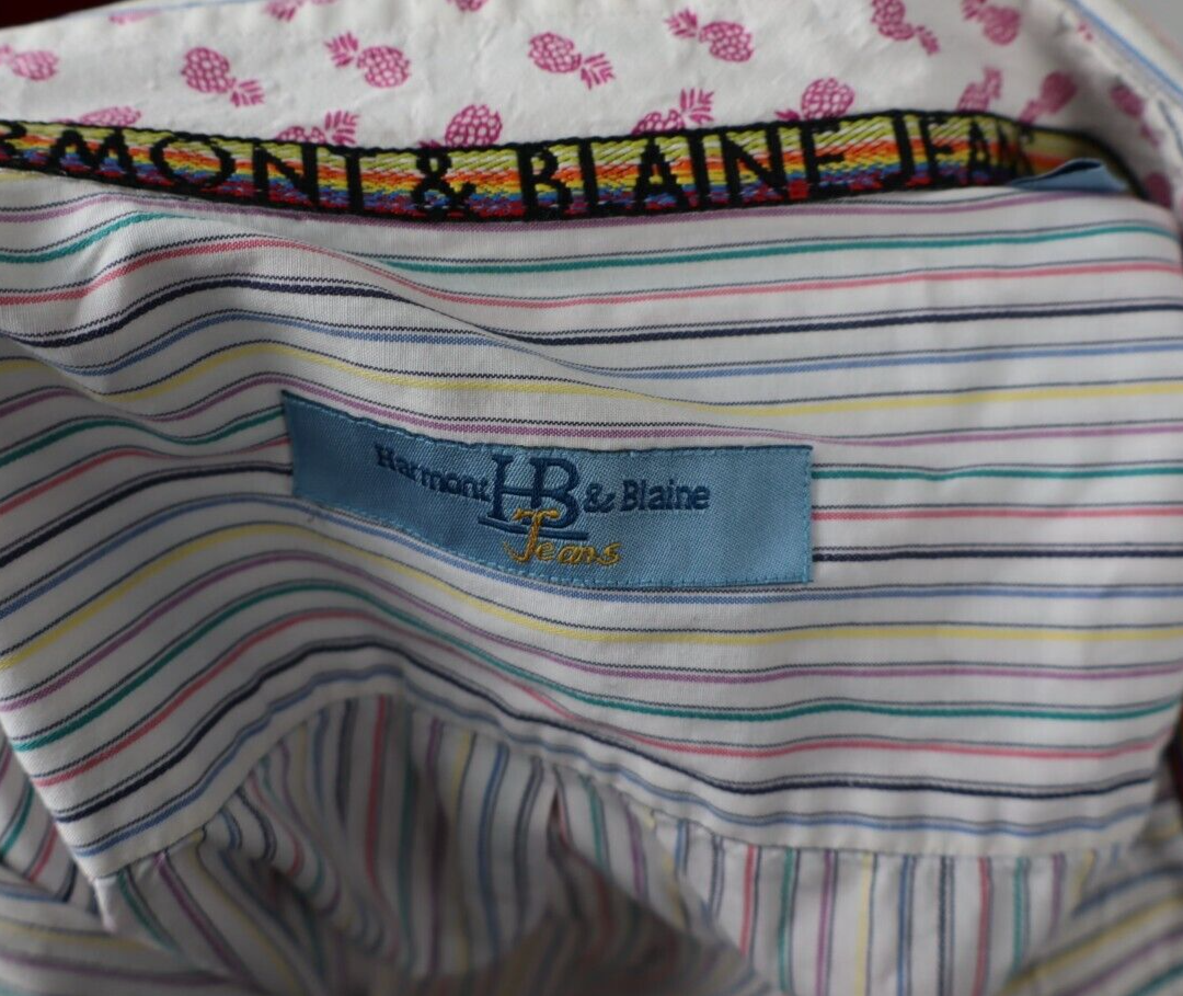 HARMONT & BLAINE CAMICIA UOMO TG.  XL MAN CASUAL VINTAGE SHIRT COTONE COTTON