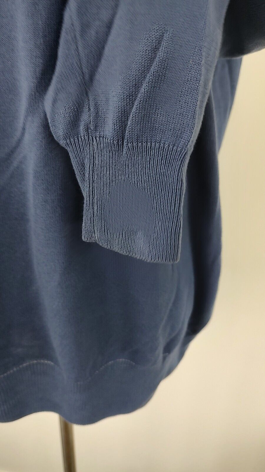 FRED PERRY MAGLIONE COTONE BLU VINTAGE UOMO Tg. XL MAN SWEATER CASUAL