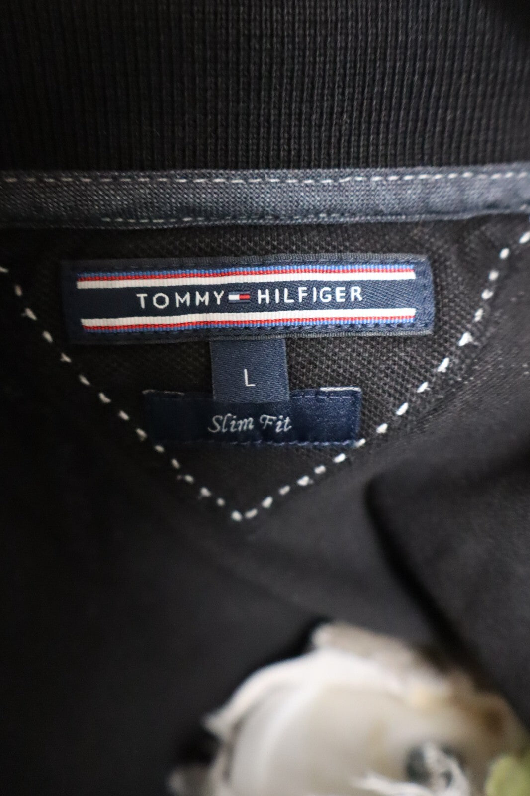 TOMMY HILFIGER POLO MAGLIA T-SHIRT DONNA COTONE TG L WOMAN CASUAL VINTAGE SLIM