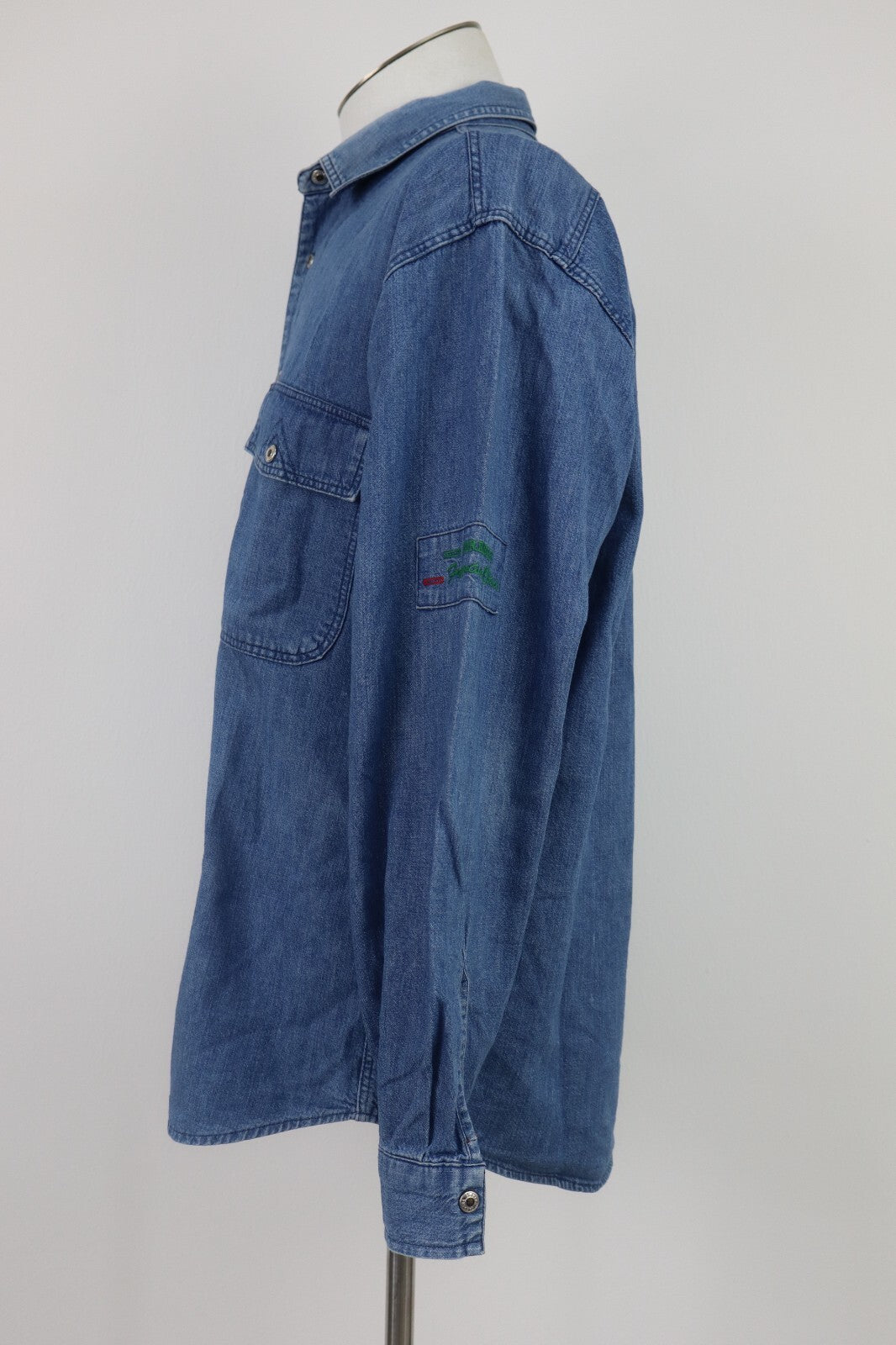 CARRERA CAMICIA JEANS UOMO TG. M  MAN CASUAL VINTAGE SHIRT COTONE DENIM