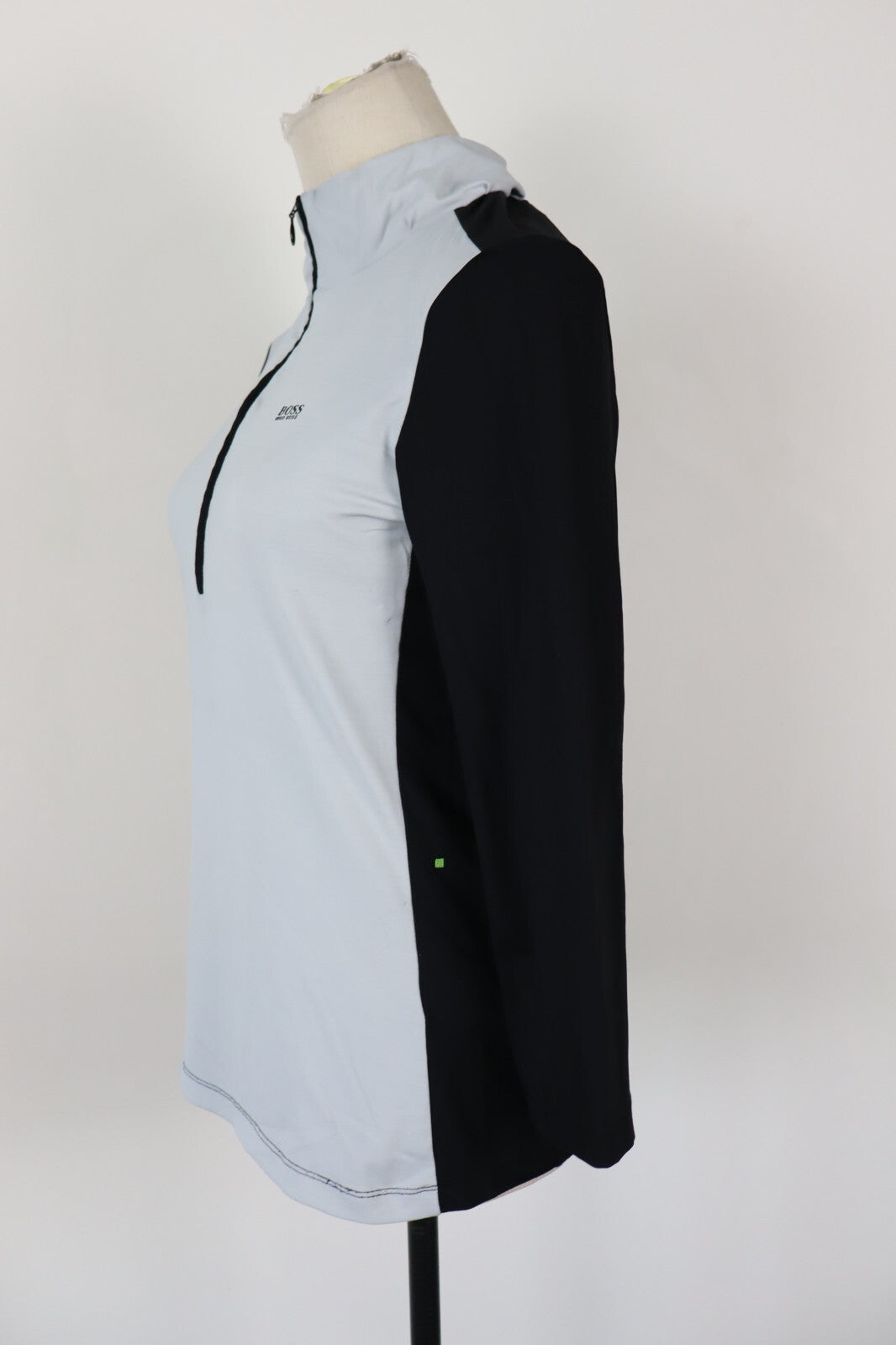 HUGO BOSS SPORT MAGLIA DONNA TG. XS WOMAN CASUAL VINTAGE TOP T-SHIRT NYLON
