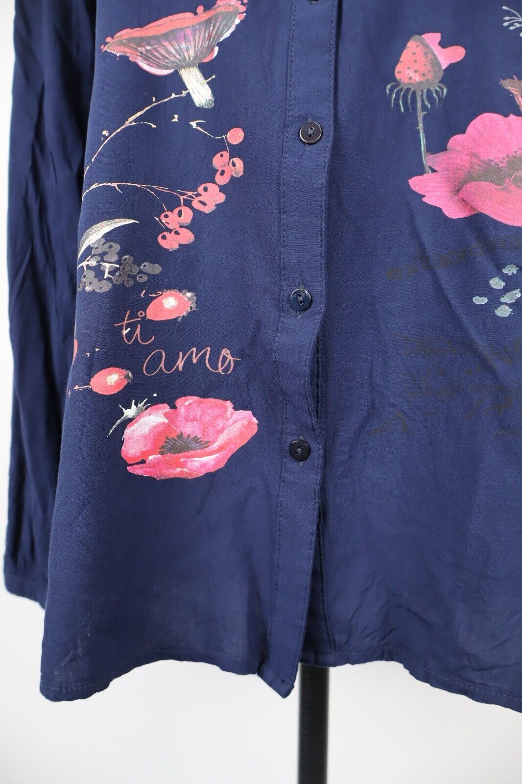 DESIGUAL CAMICIA  DONNA TG. M WOMAN SHIRT CASUAL VINTAGE COTONE