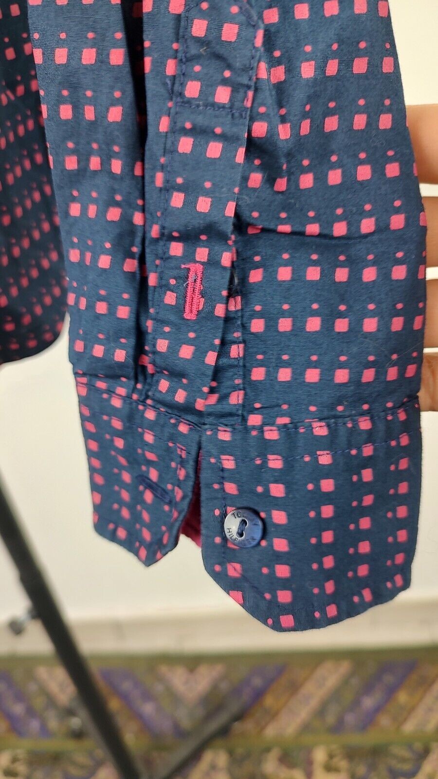 TOMMY HILFIGER CAMICIA DONNA TG. 4 WOMAN SHIRT CASUAL VINTAGE COTONE