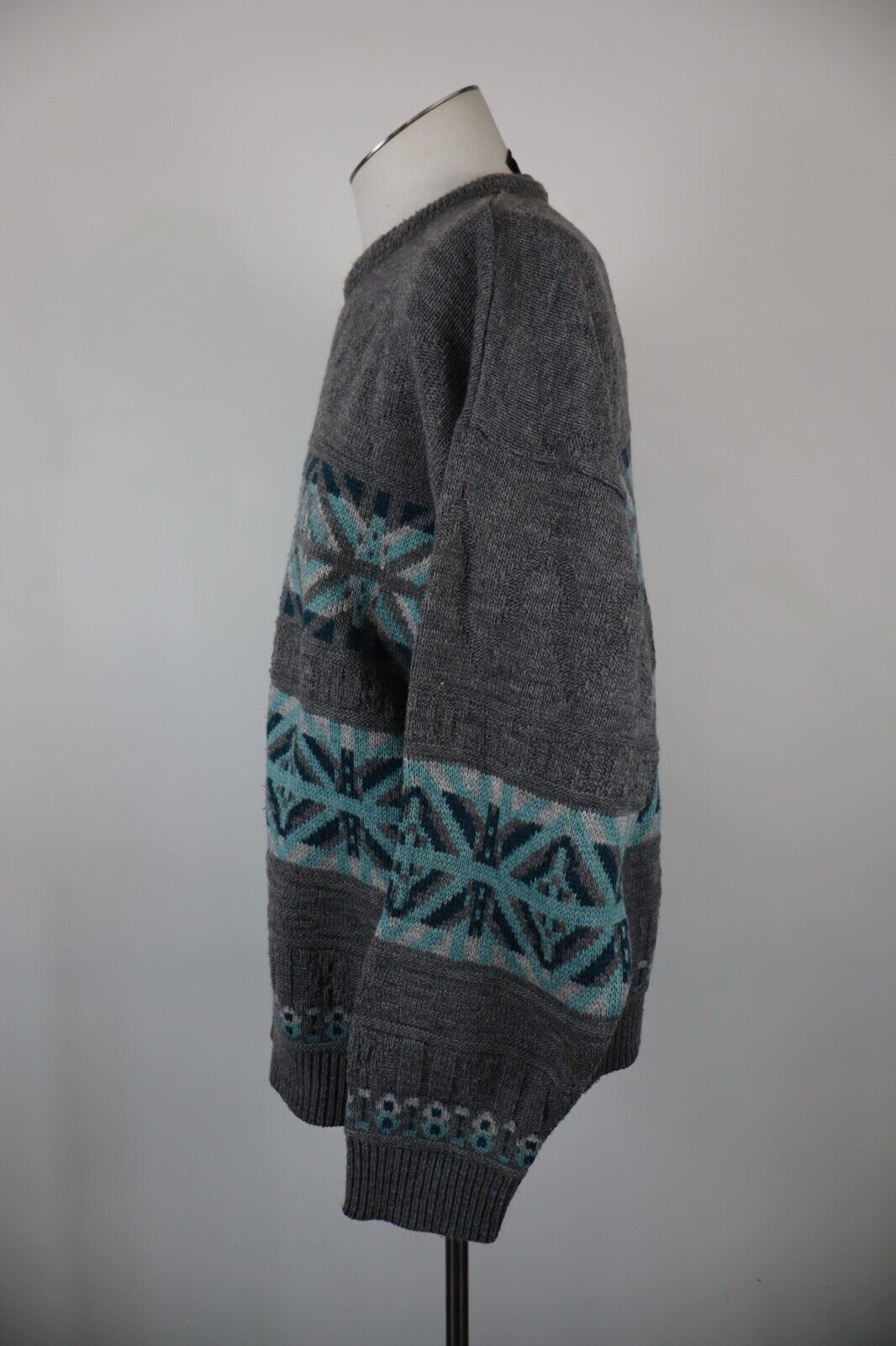 NORTH POLE MAGLIONE LANA WOOL VINTAGE UOMO Tg. 2XL MAN SWEATER CASUAL