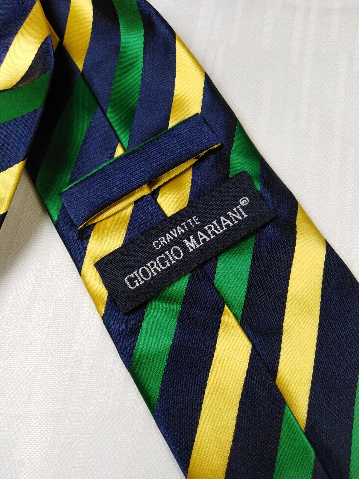 GIORGIO MARIANI 100% SETA SILK TIE CRAVATTA NECKTIE ITALY VINTAGE SELF TIPPED
