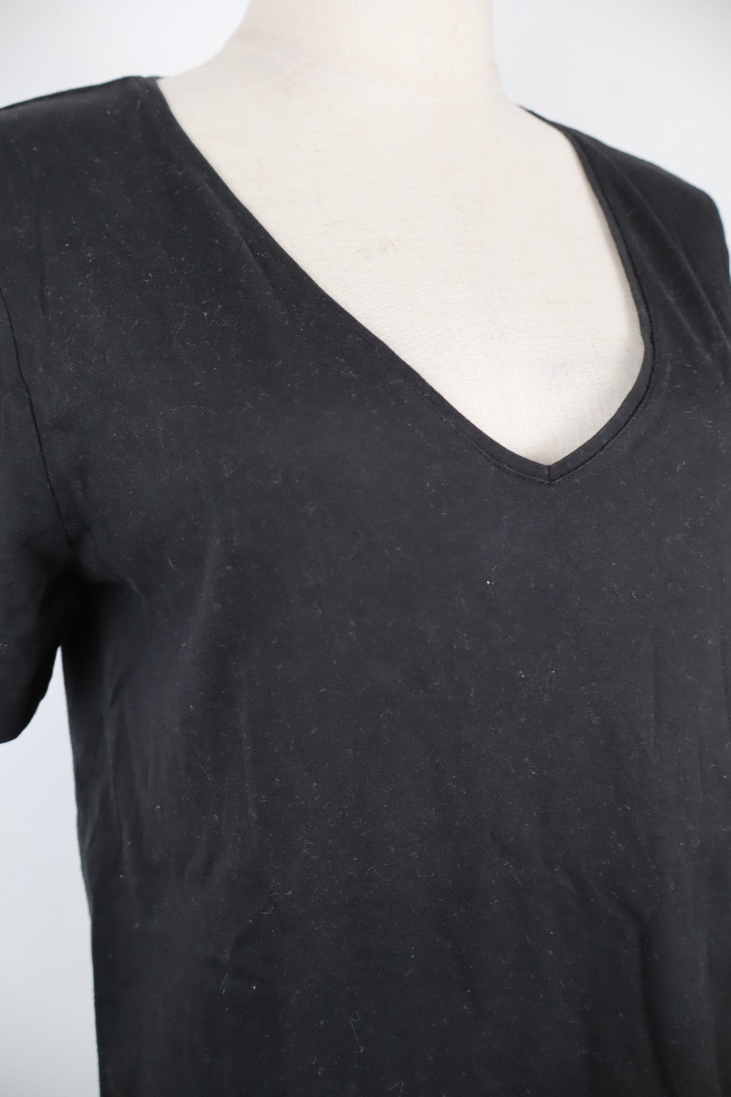 TOMMY HILFIGER MAGLIA COTONE DONNA TG. M WOMAN CASUAL VINTAGE T-SHIRT NERO