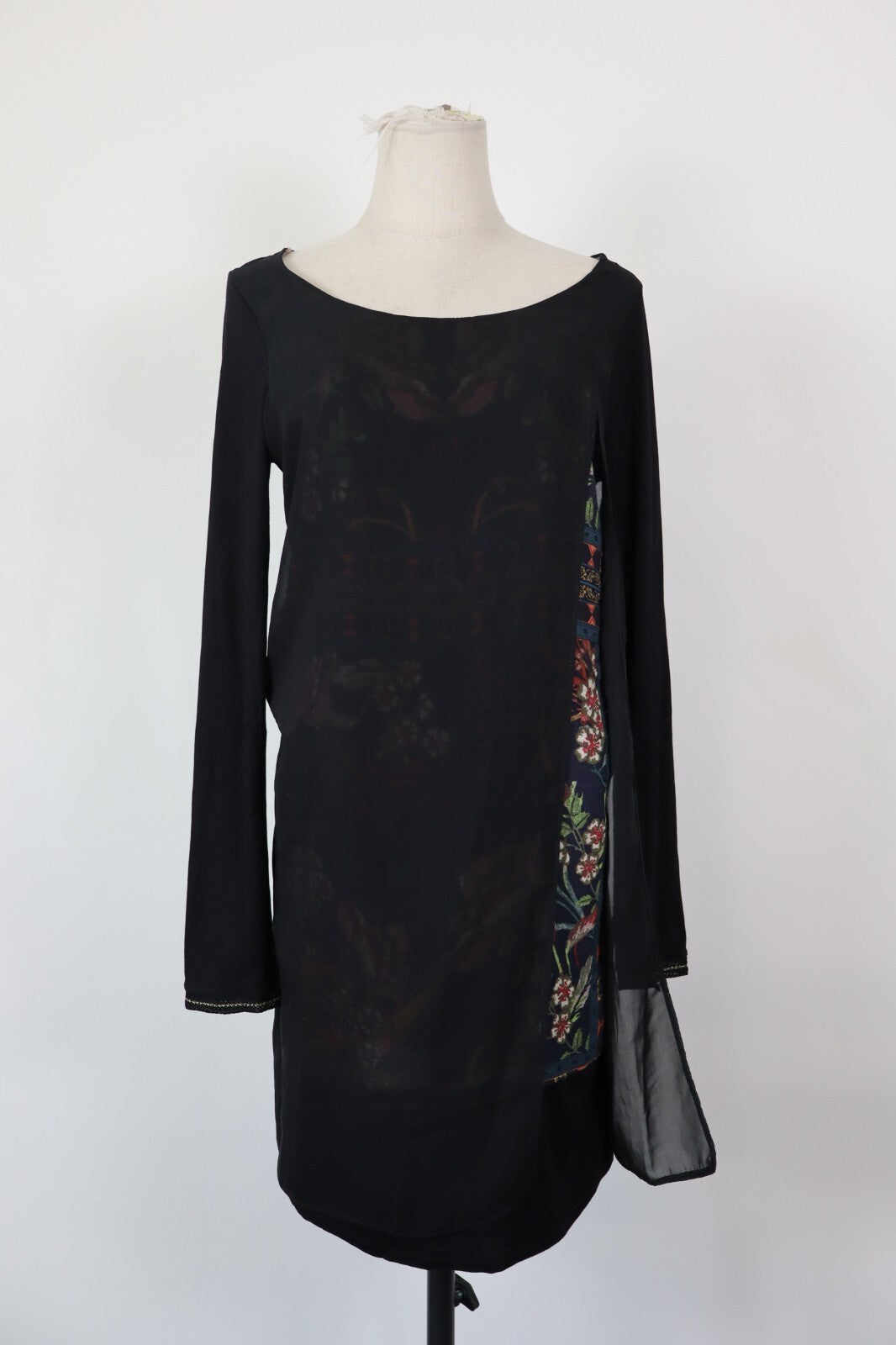 DESIGUAL VESTITO ABITO DONNA TG.  M WOMAN CASUAL VINTAGE DRESS