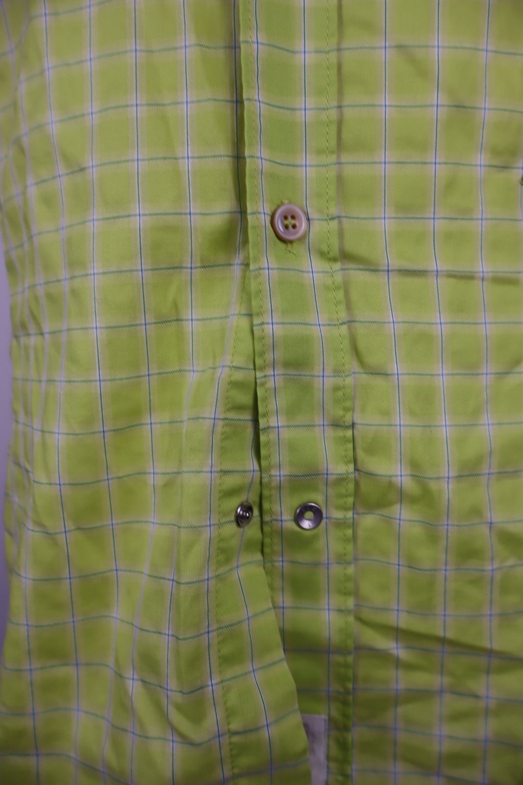 GAS CAMICIA UOMO TG. 15 37 MAN CASUAL VINTAGE MAN COTONE COTTON VERDE LOGO