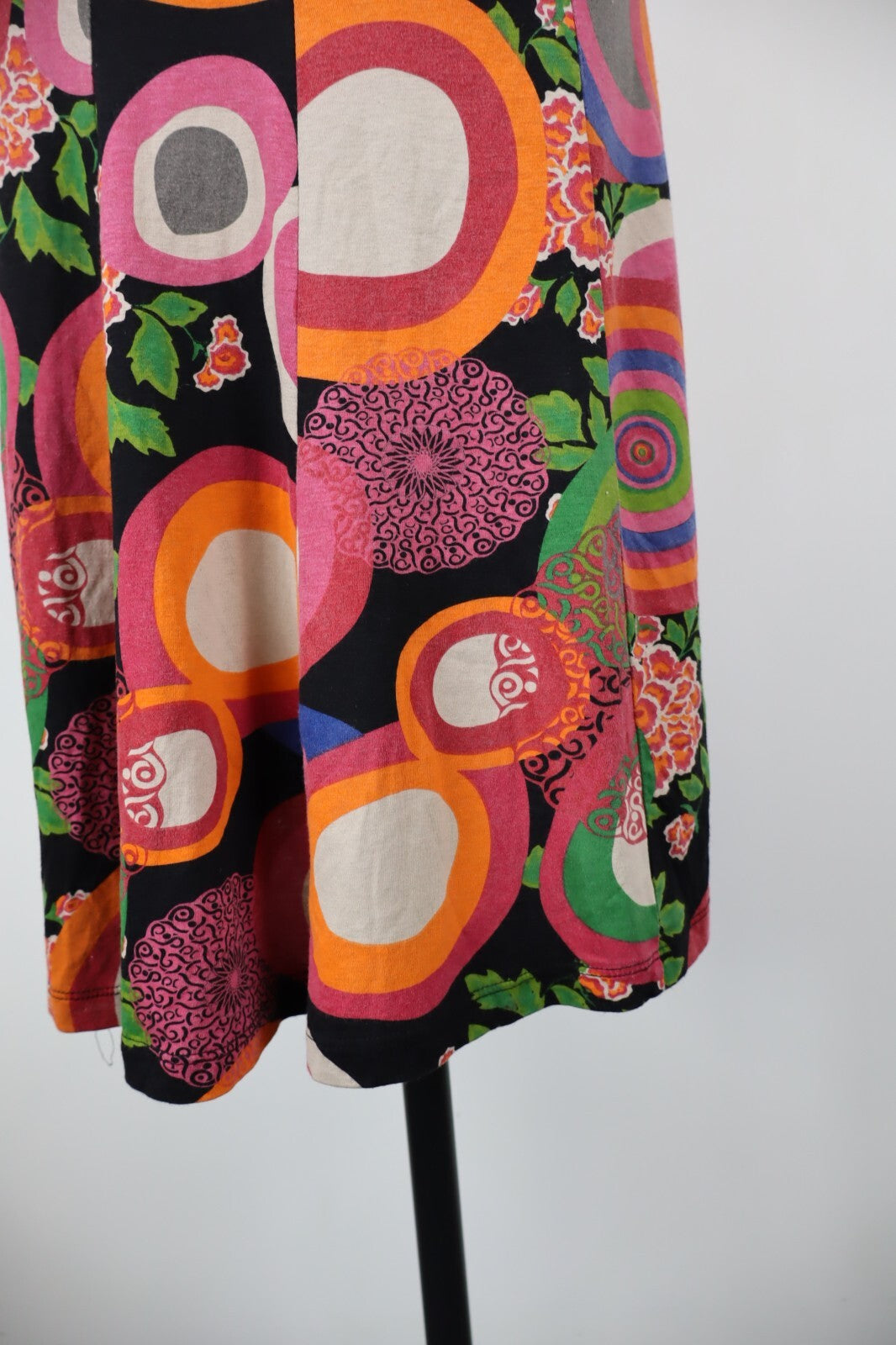 DESIGUAL VESTITO ABITO DONNA TG. M  WOMAN CASUAL VINTAGE DRESS COTONE