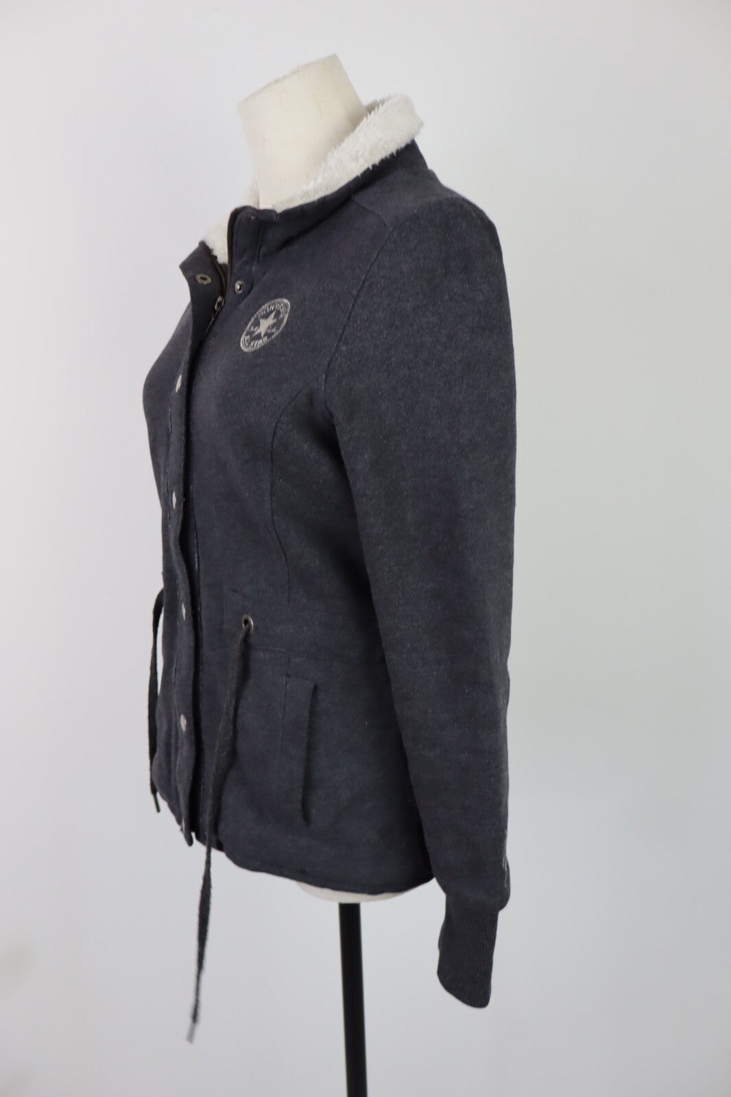 CONVERSE GIUBBINO DONNA FELPATO TG S WOMAN JACKET GIACCA VINTAGE CASUAL