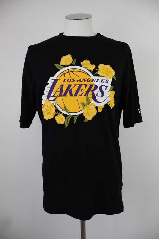 NEW ERA LAKERS LOS ANGELES MAGLIA UOMO TG. L MAN T-SHIRT VINTAGE CASUAL COTONE