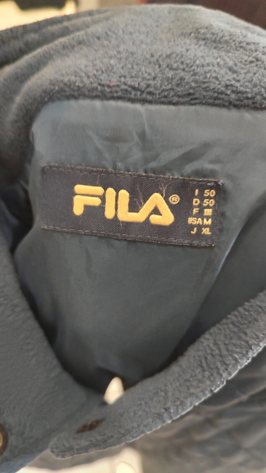 FILA GIUBBINO IMBOTTITO UOMO Tg 50 MAN CASUAL VINTAGE JACKET