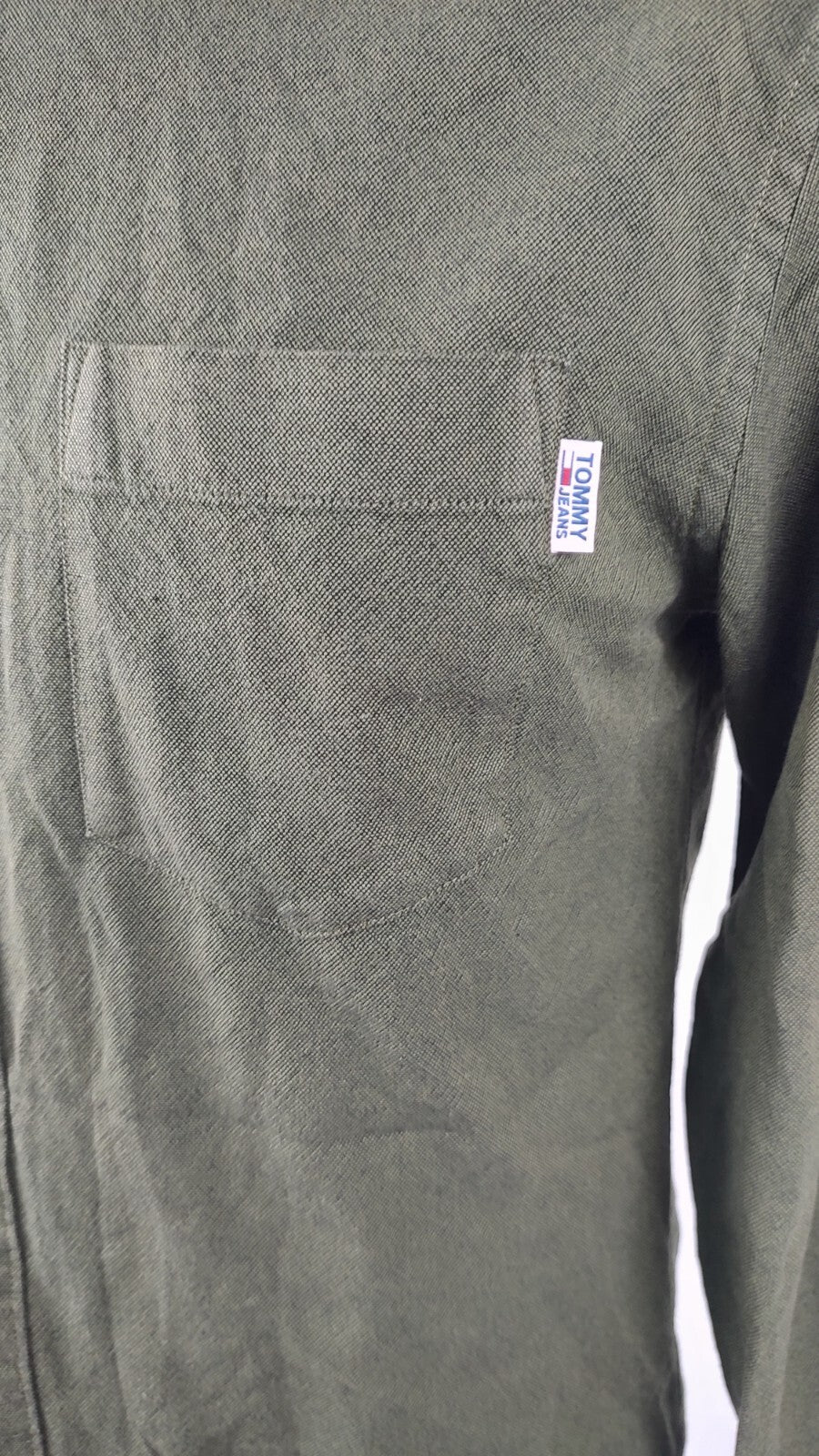 TOMMY HILFIGER JEANS CAMICIA UOMO TG. M MAN CASUAL VINTAGE SHIRT MADE ITALY