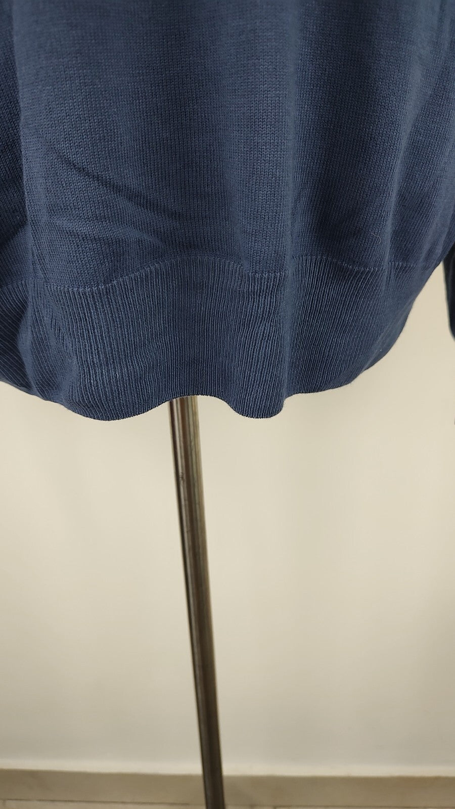 FRED PERRY MAGLIONE COTONE BLU VINTAGE UOMO Tg. XL MAN SWEATER CASUAL