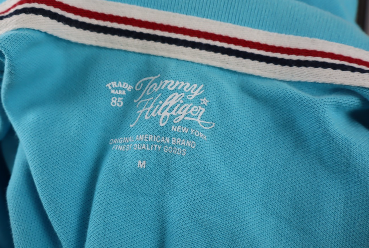TOMMY HILFIGER MAGLIA COTONE POLO UOMO TG. M MAN SHIRT CASUAL VINTAGE COTTON