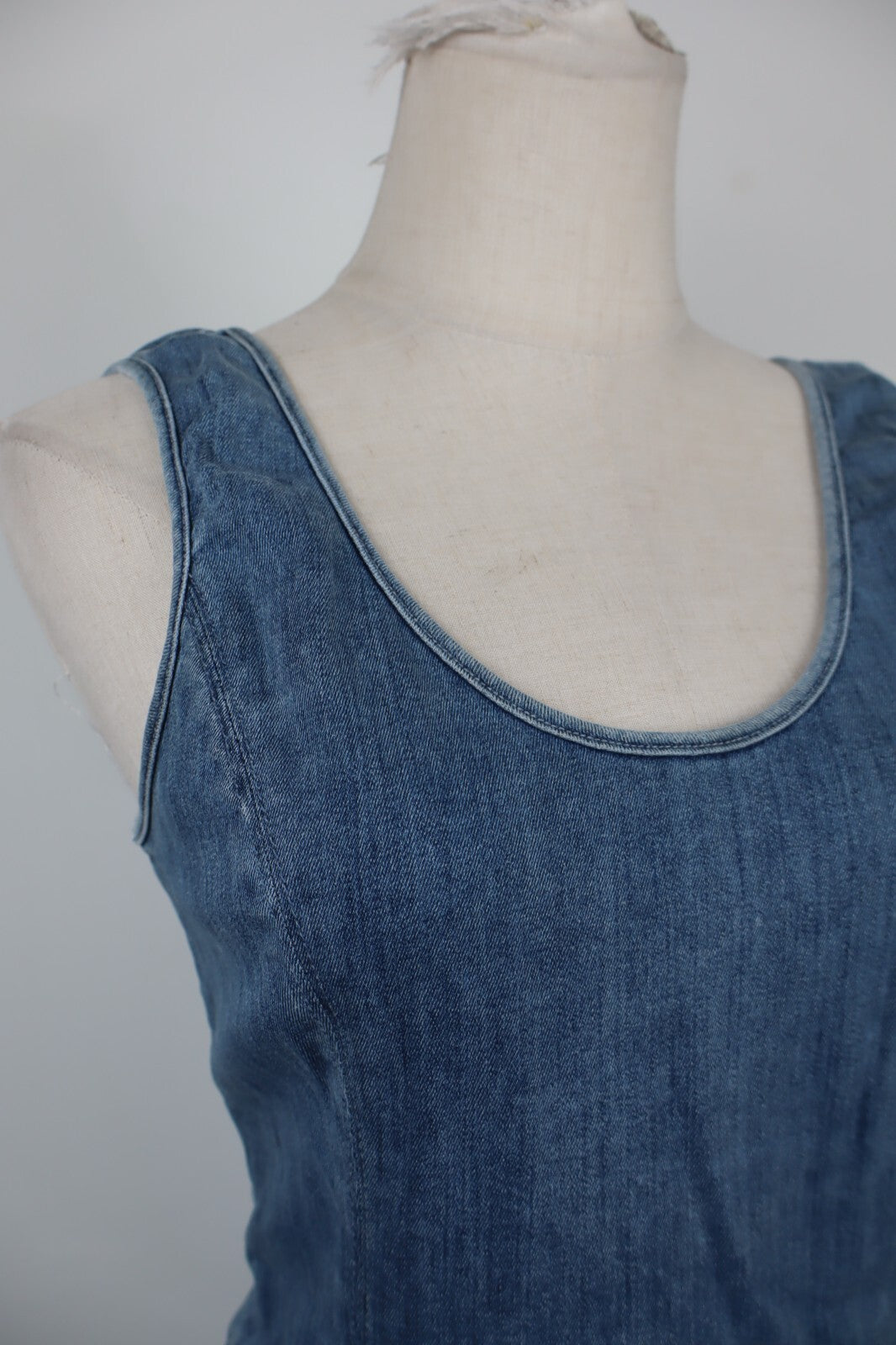 CALVIN KLEIN JEANS VESTITO ABITO DENIM DONNA TG. M WOMAN CASUAL VINTAGE DRESS