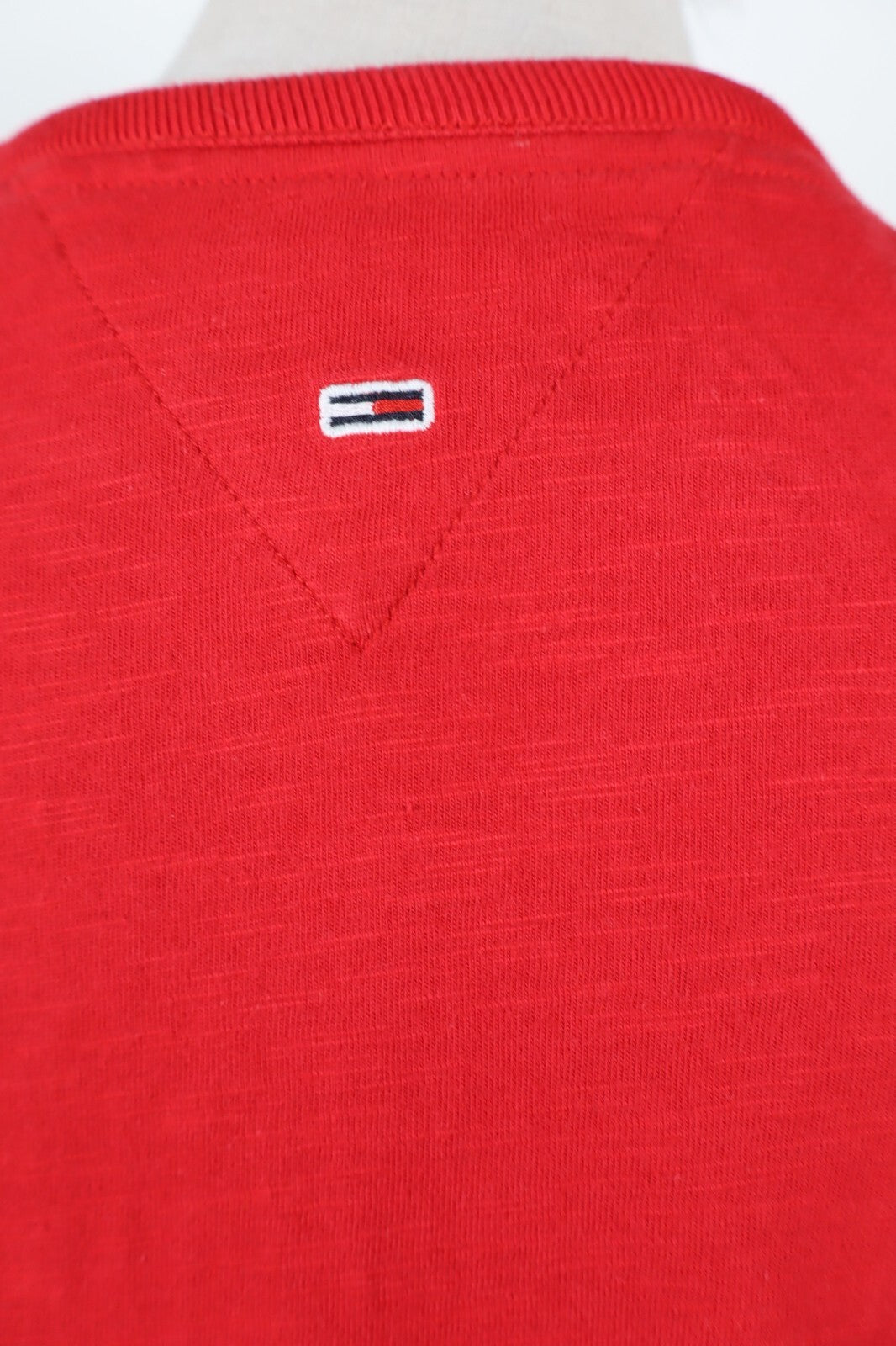 TOMMY HILFIGER JEANS VESTITO DONNA TG. L WOMAN CASUAL VINTAGE DRESS  COTONE