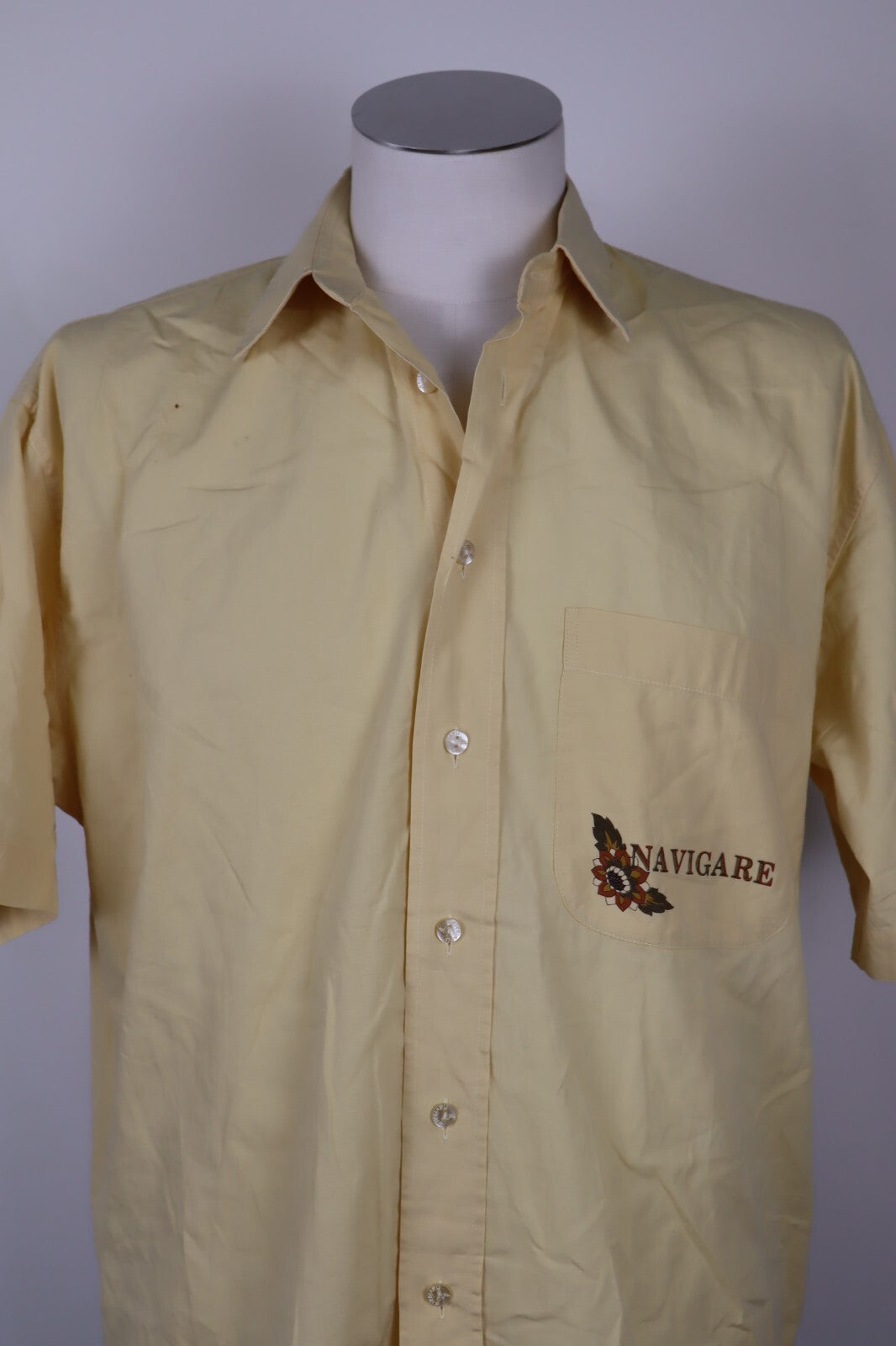 NAVIGARE CARIBBEAN ISLES CAMICIA UOMO COTONE TG. L  MAN CASUAL VINTAGE SHIRT